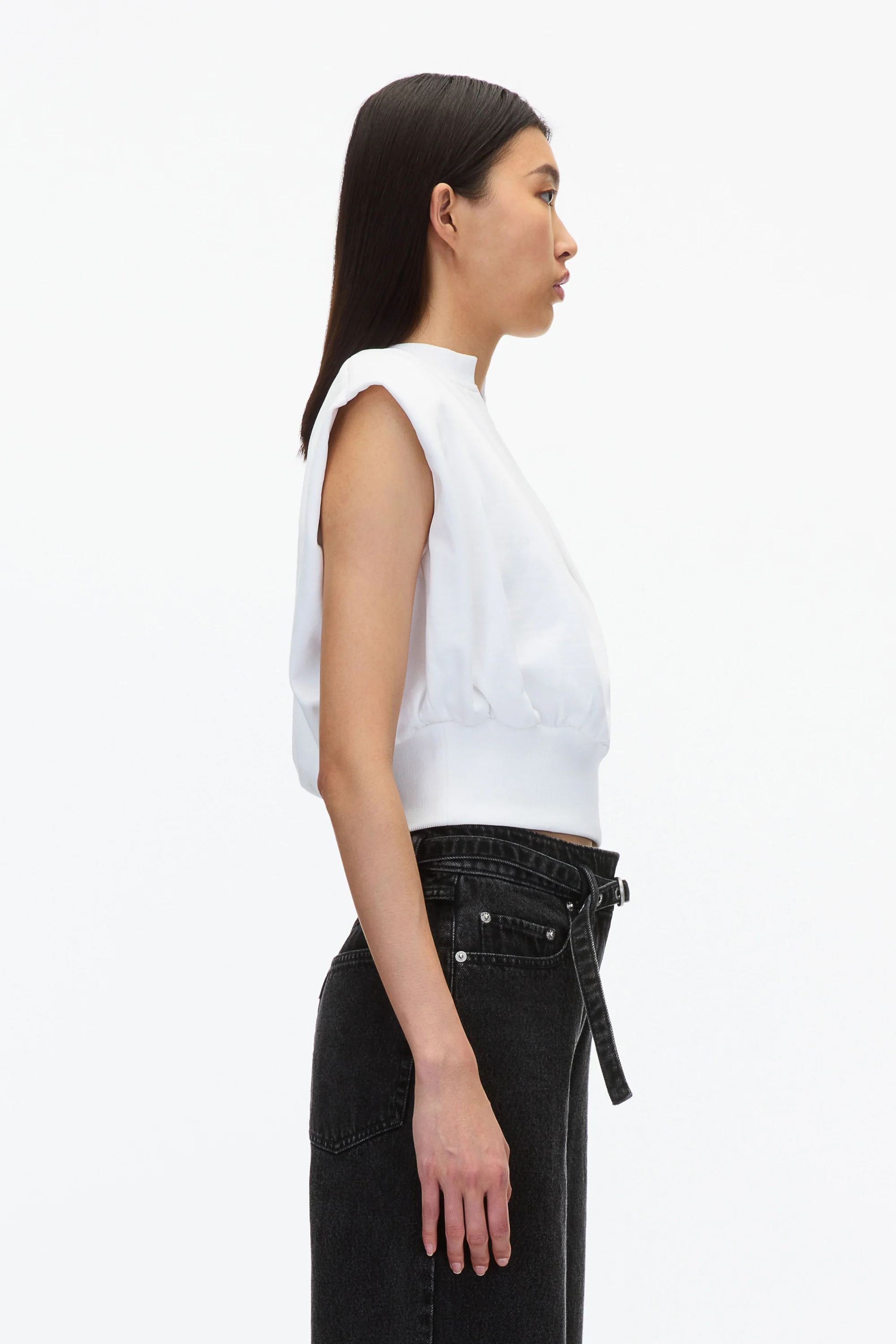 Sleeveless French Terry Top - Image 3