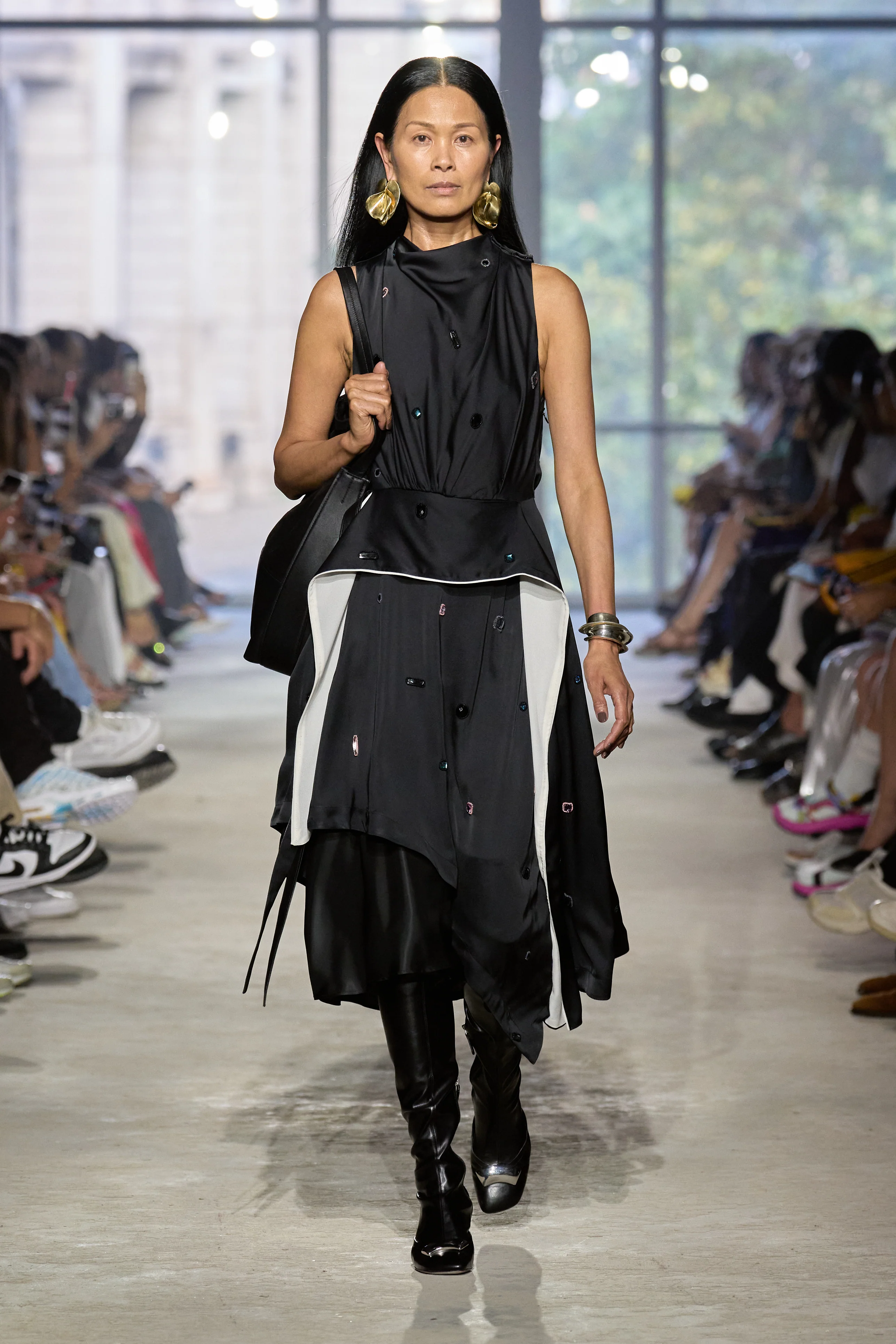 Draped Cascade Dress - Image 2