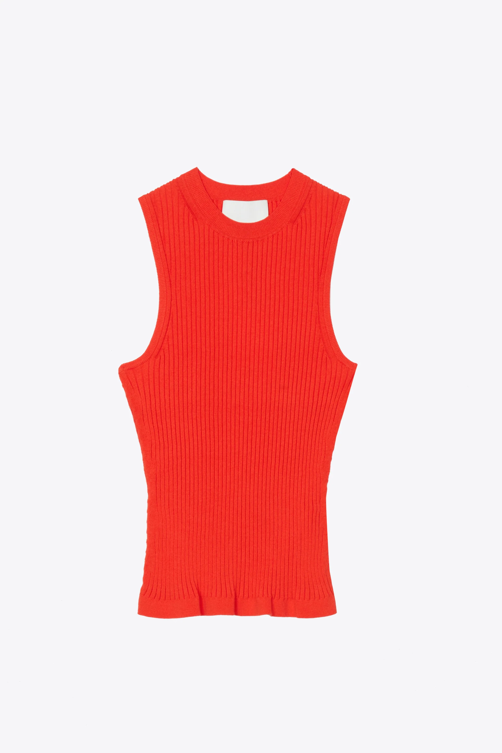 Sleeveless Pointelle Rib Tank
