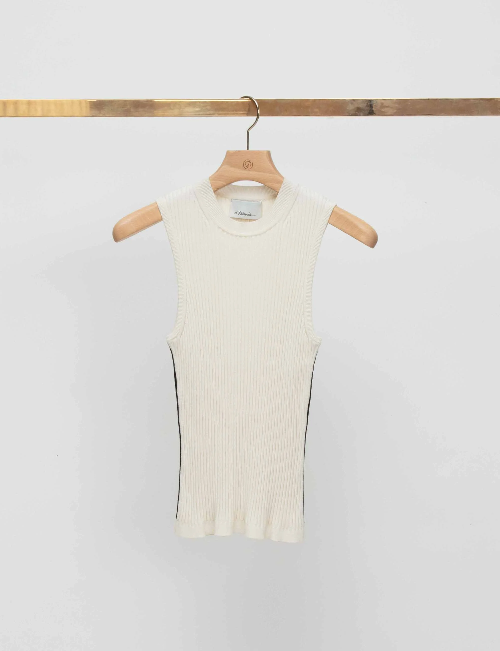 Sleeveless Pointelle Rib Tank - Image 2
