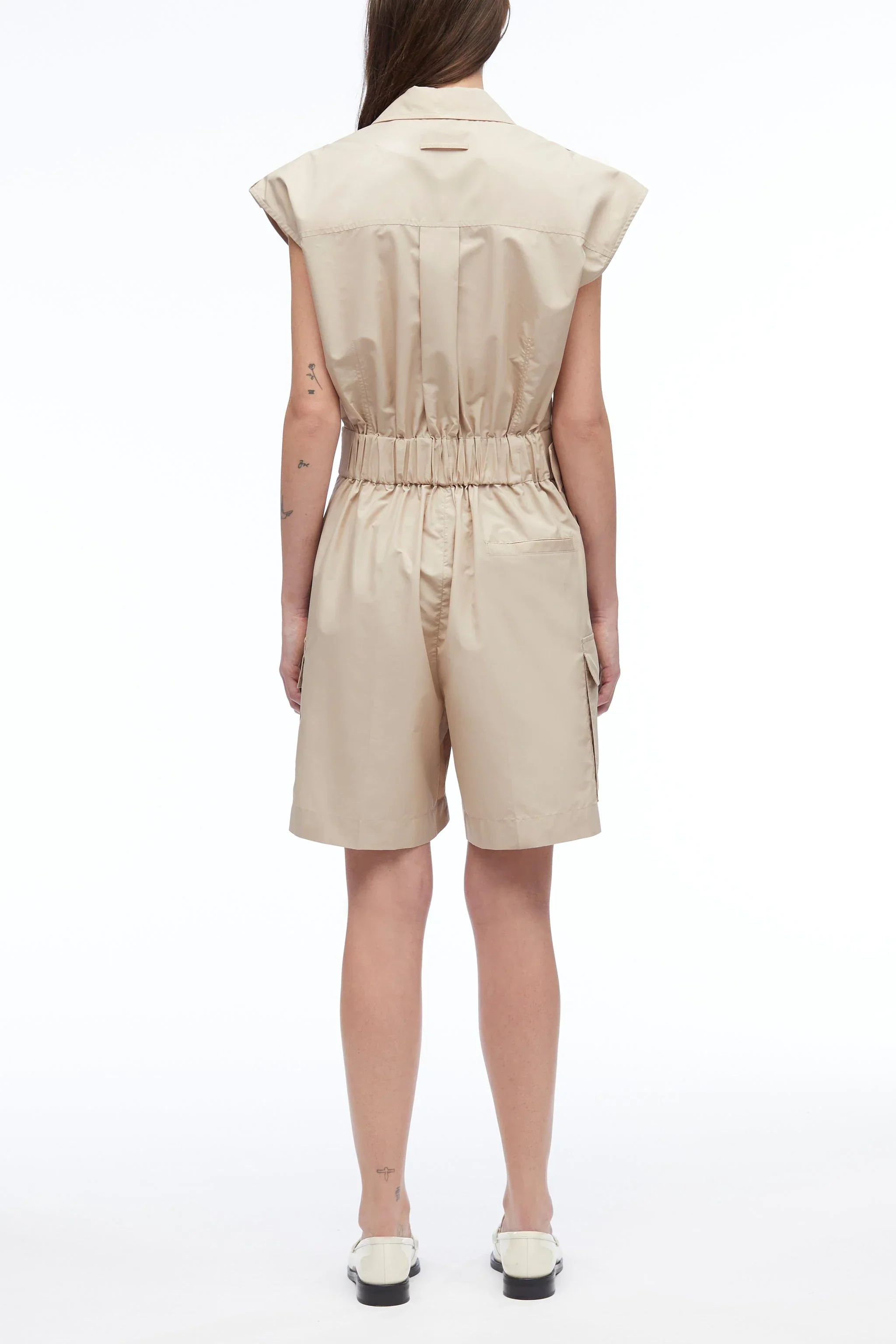 Sleeveless Utility Collared Romper - Image 5