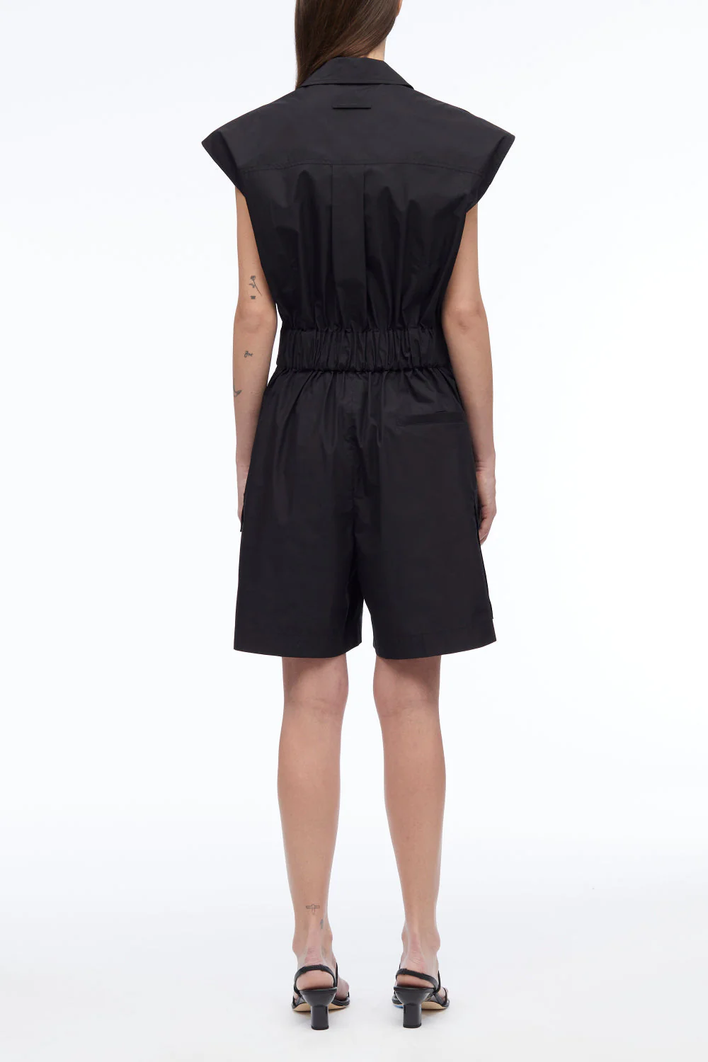 Sleeveless Utility Collared Romper - Image 4