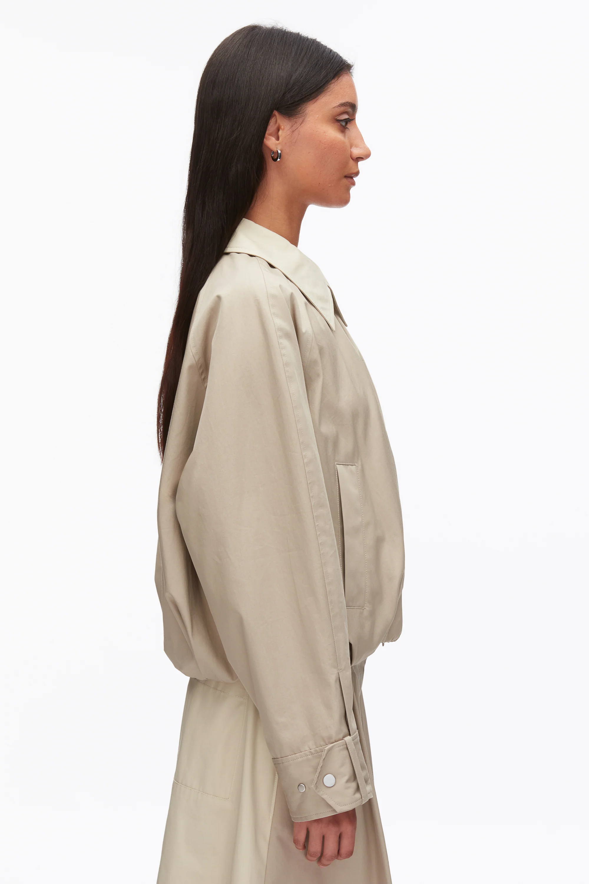 Snap Front Blouson Bomber Jacket - Image 4