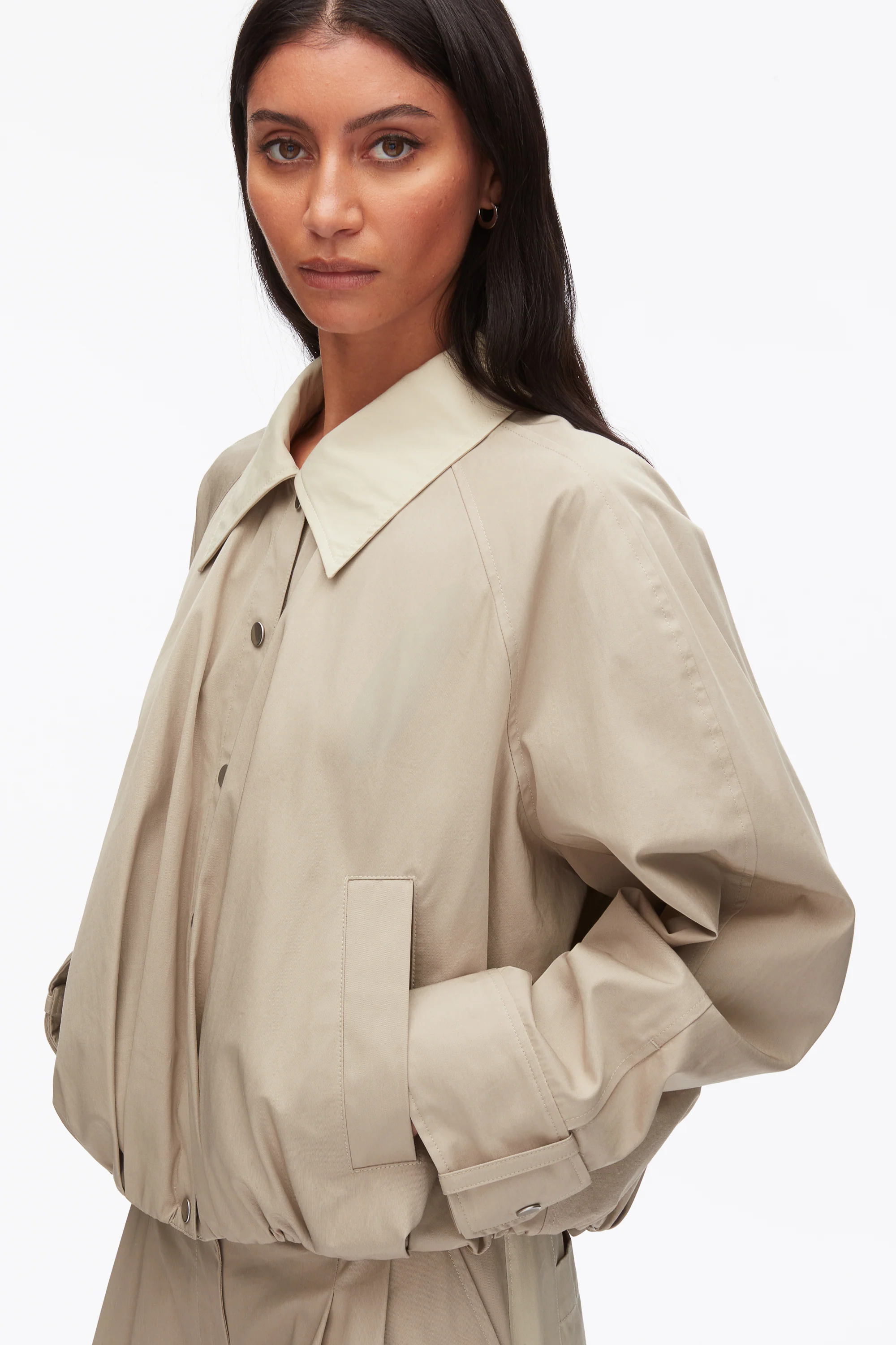 Snap Front Blouson Bomber Jacket - Image 6