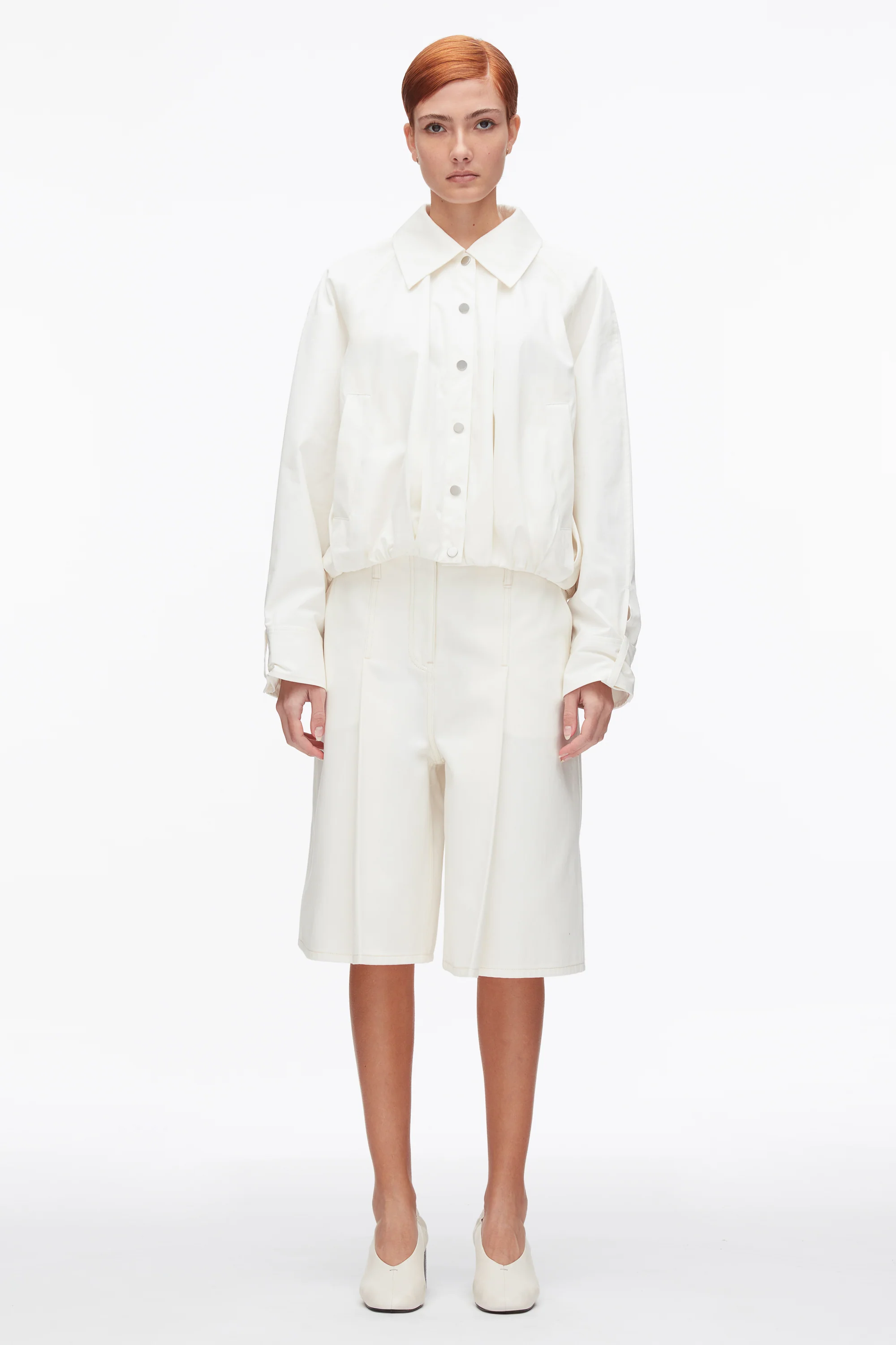 Snap Front Blouson Bomber Jacket - Image 10