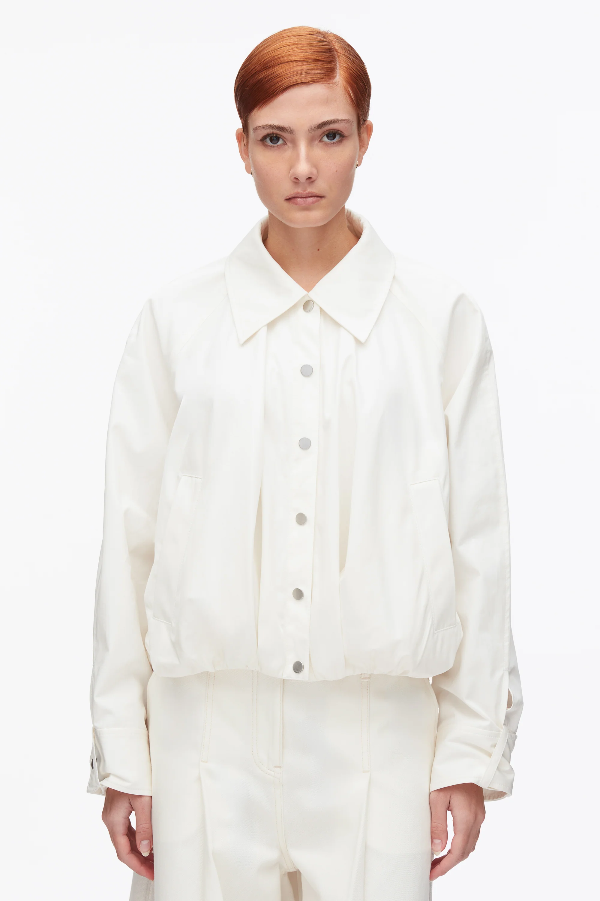 Snap Front Blouson Bomber Jacket - Image 11