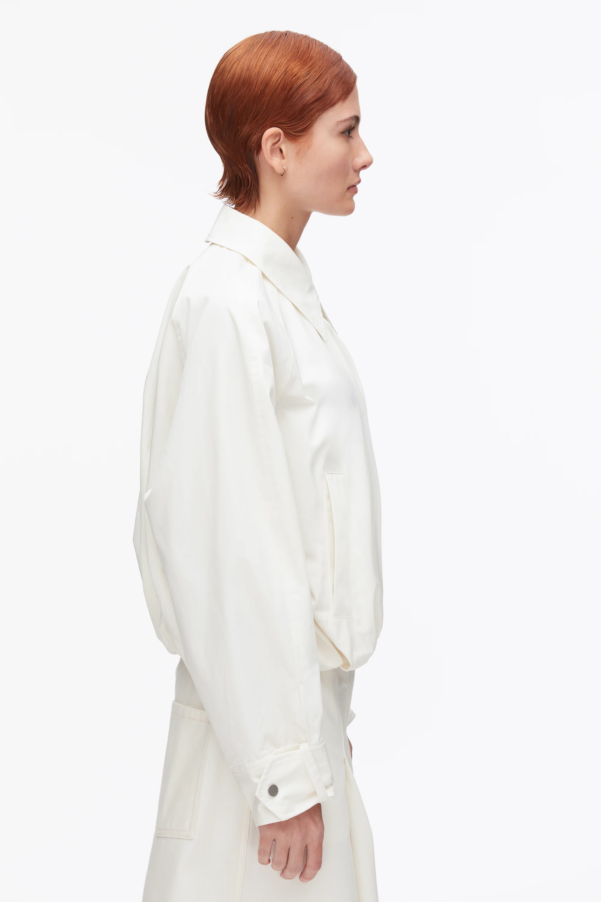 Snap Front Blouson Bomber Jacket - Image 12