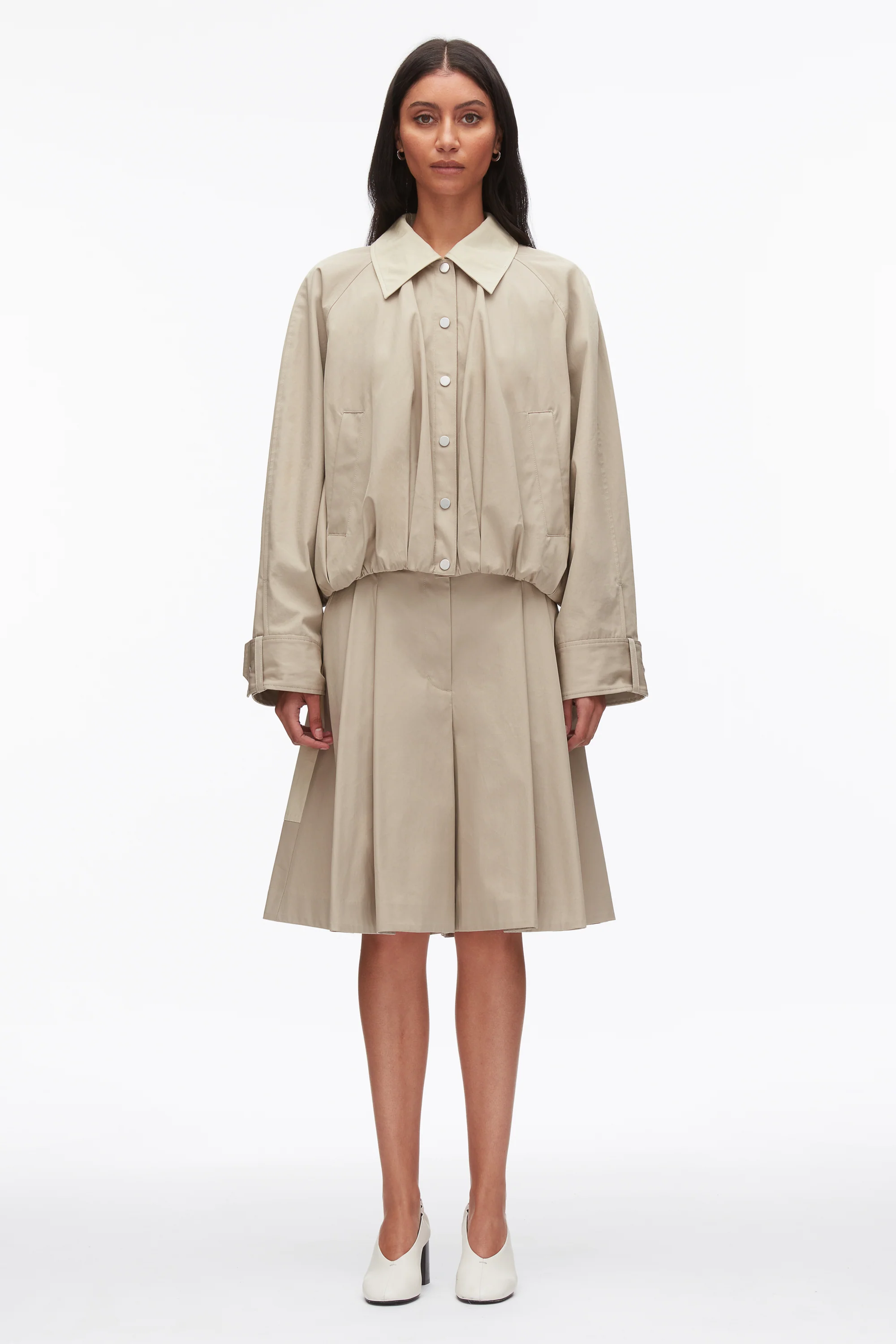 Snap Front Blouson Bomber Jacket - Image 2