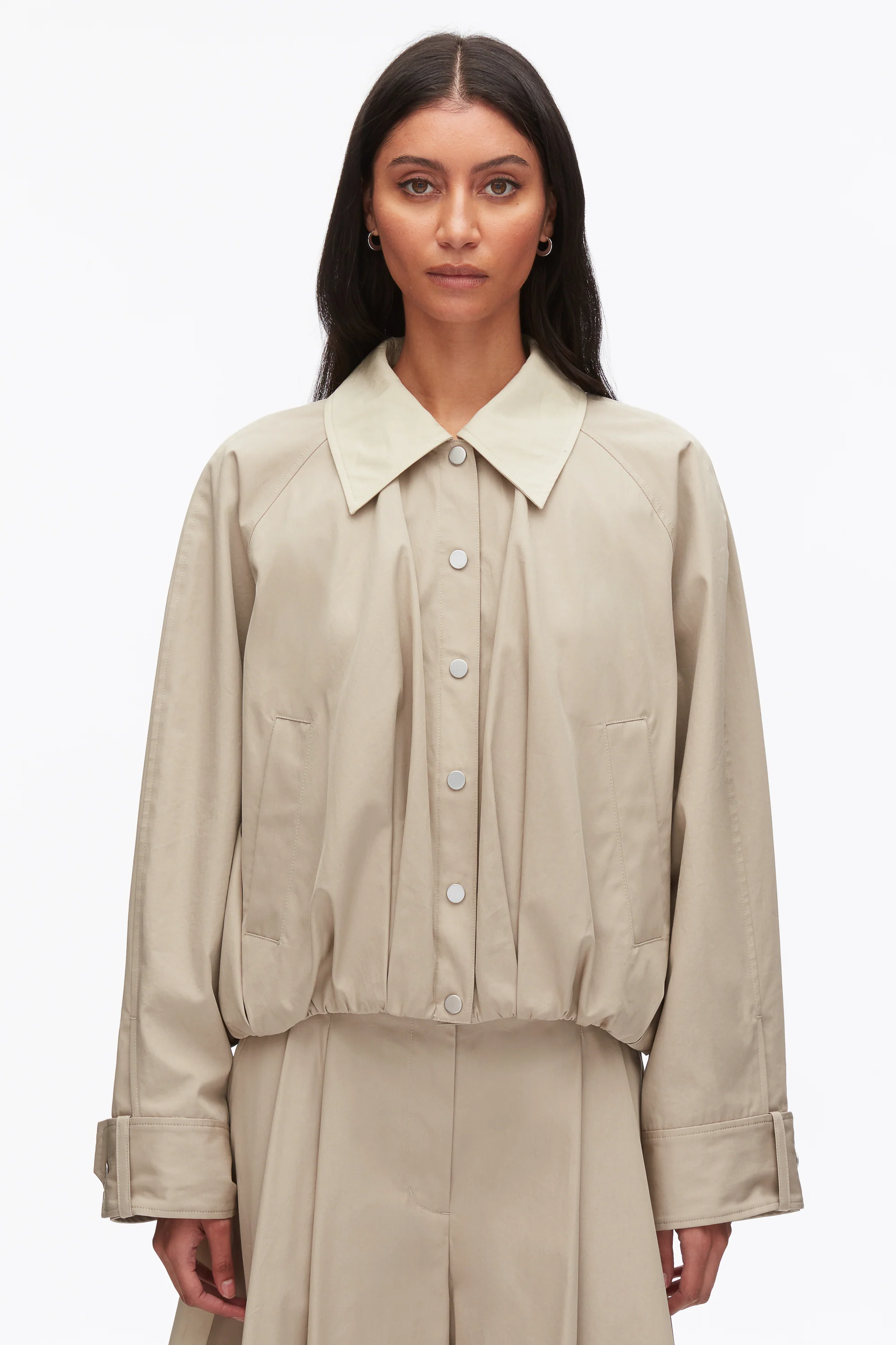 Snap Front Blouson Bomber Jacket - Image 3