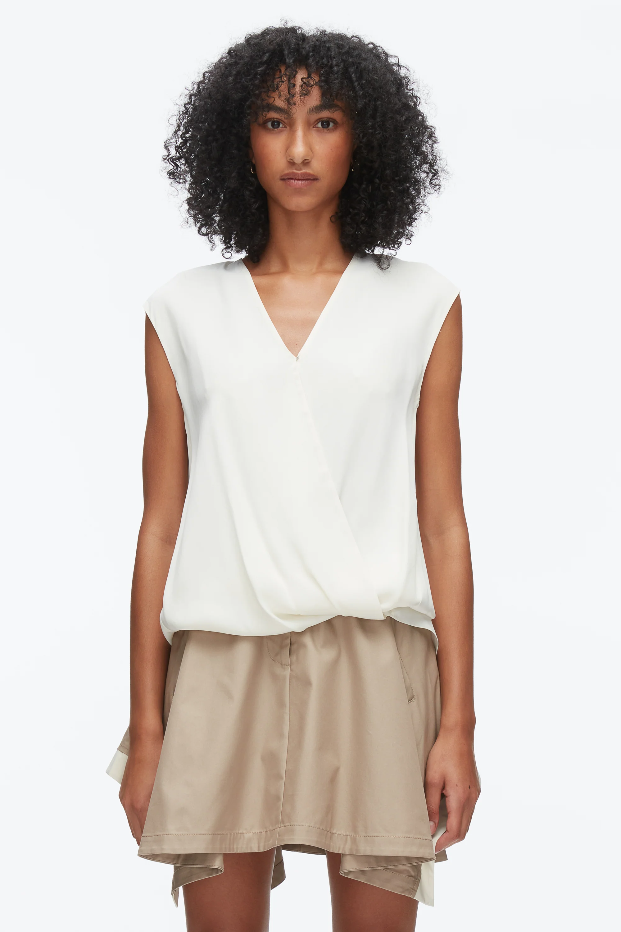 Soft Drape Sleeveless Blouse - Image 3