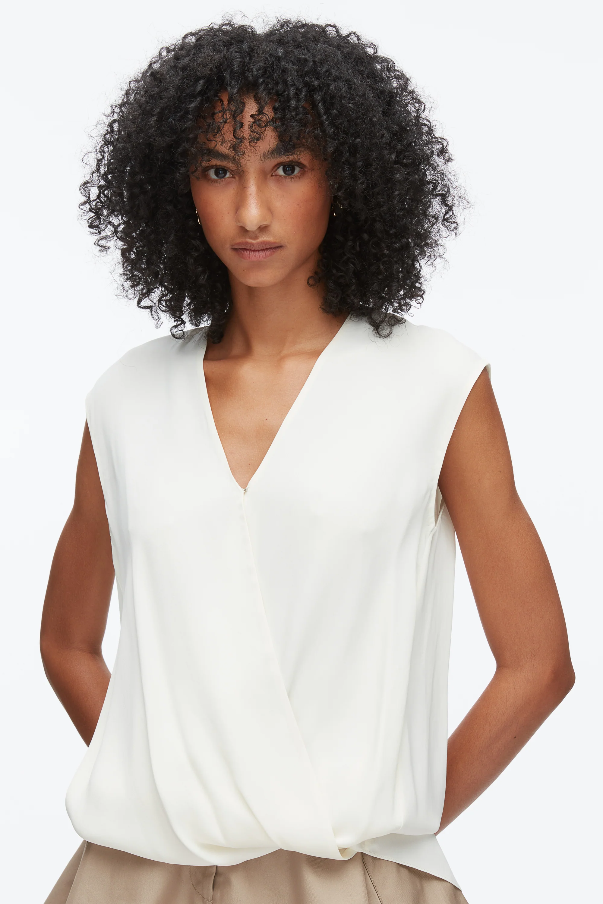 Soft Drape Sleeveless Blouse - Image 6