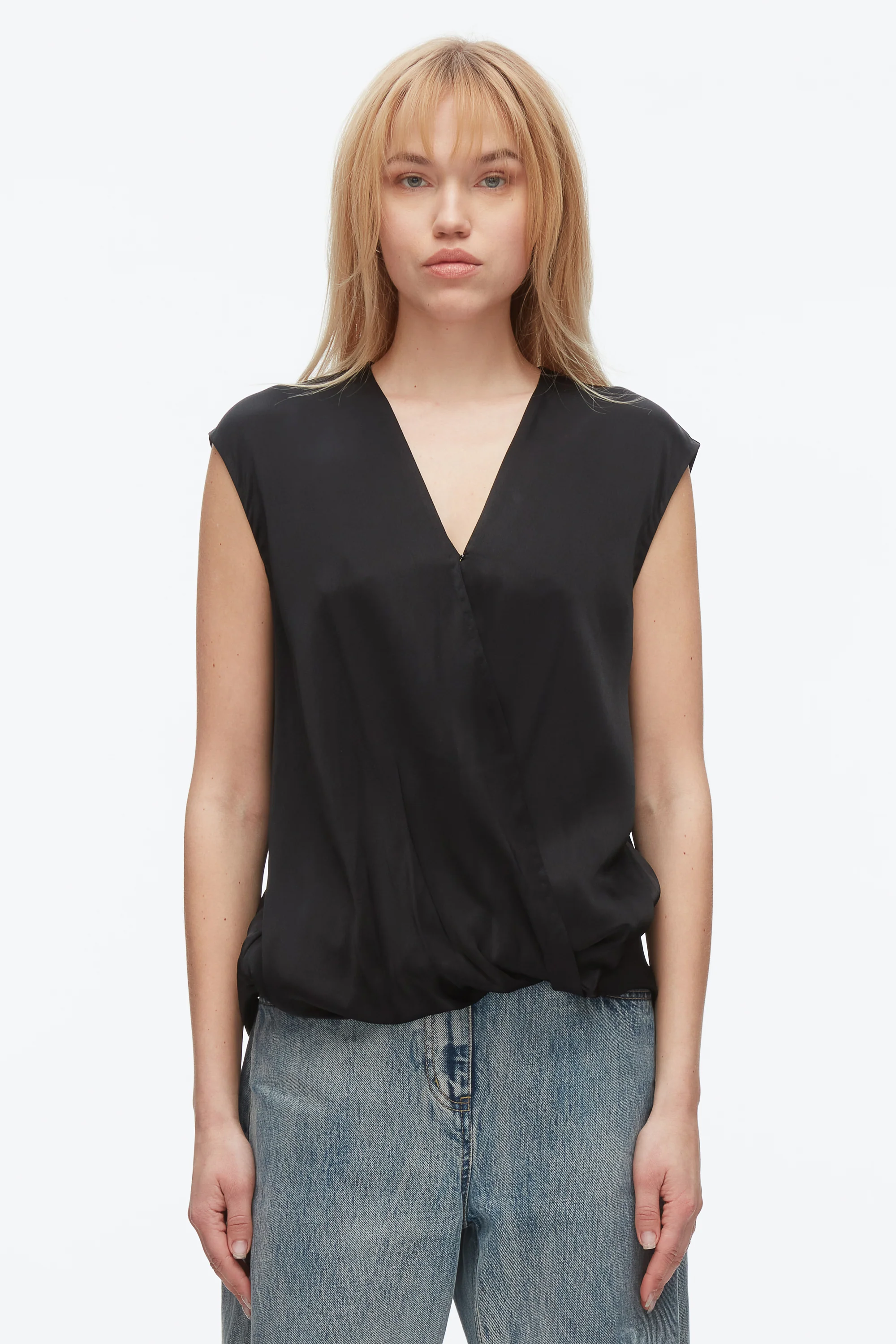 Soft Drape Sleeveless Blouse - Image 9