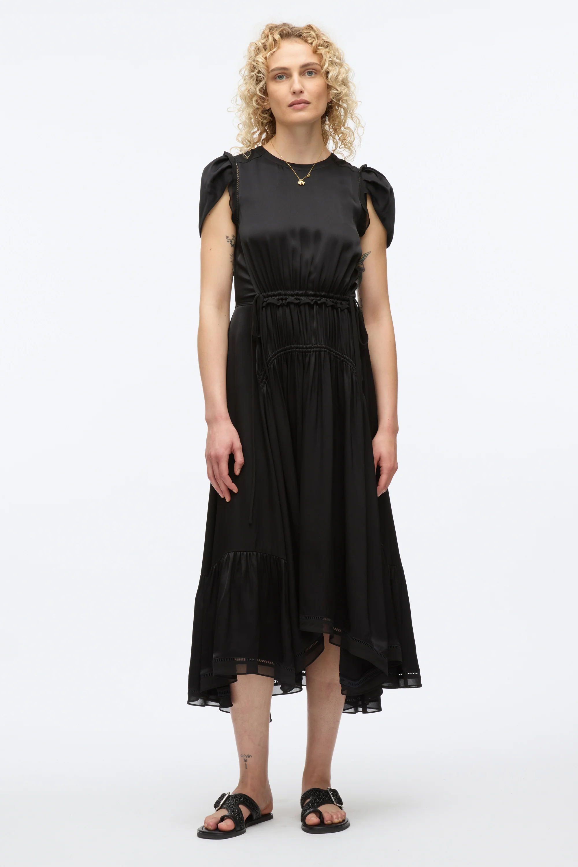 Soft Tulip Sleeve Dress