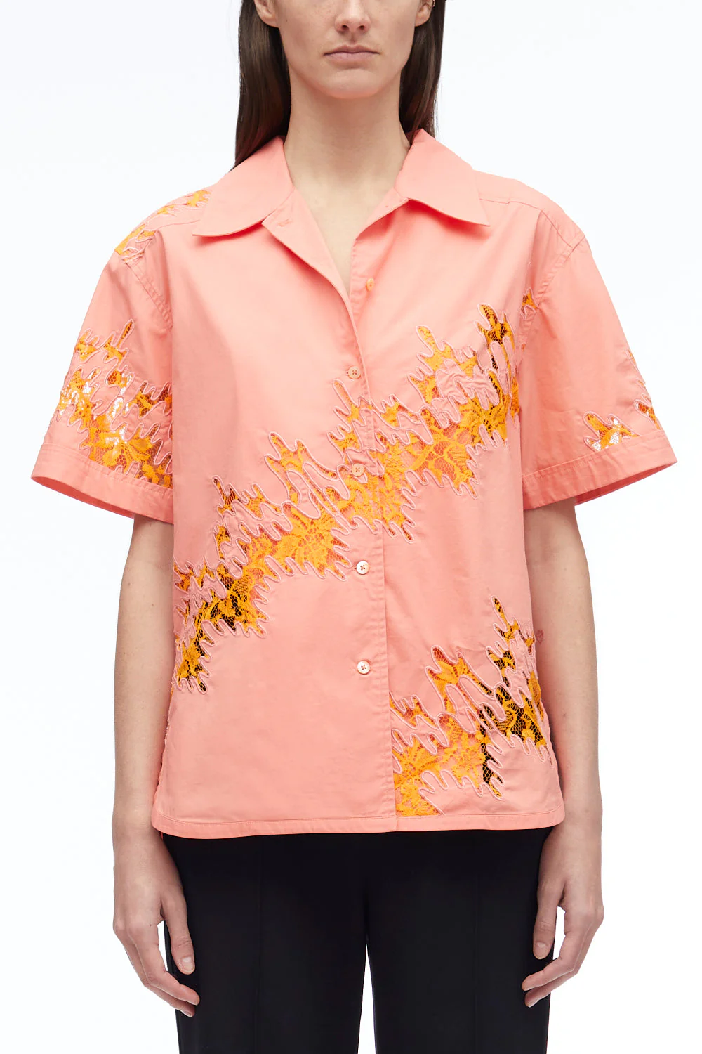 Squiggle Lace Camp Shirt - Image 2