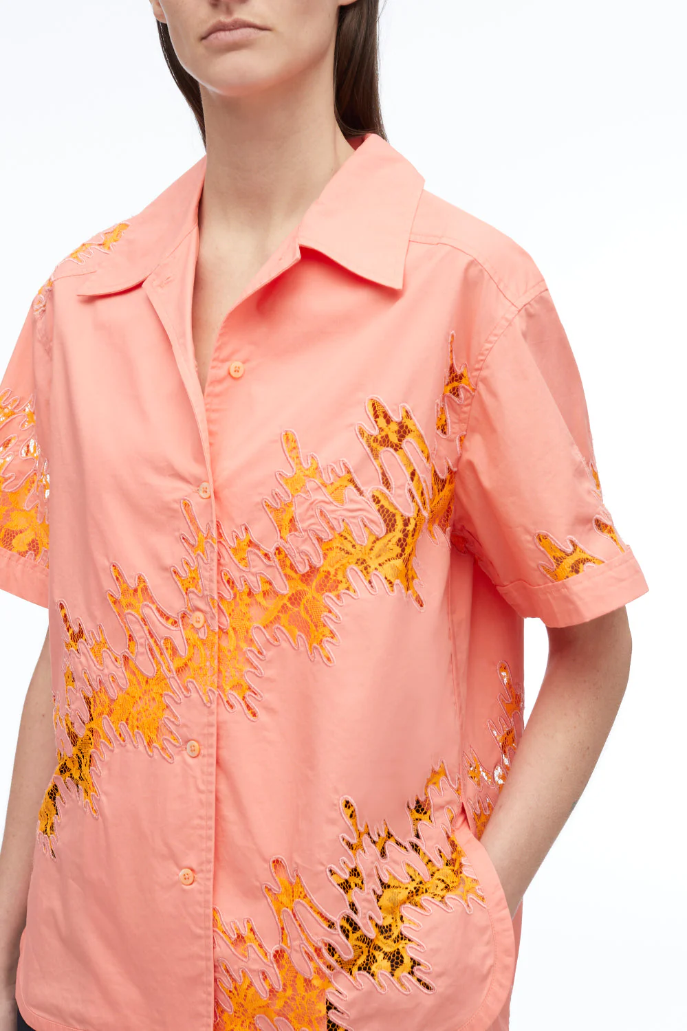 Squiggle Lace Camp Shirt - Image 4