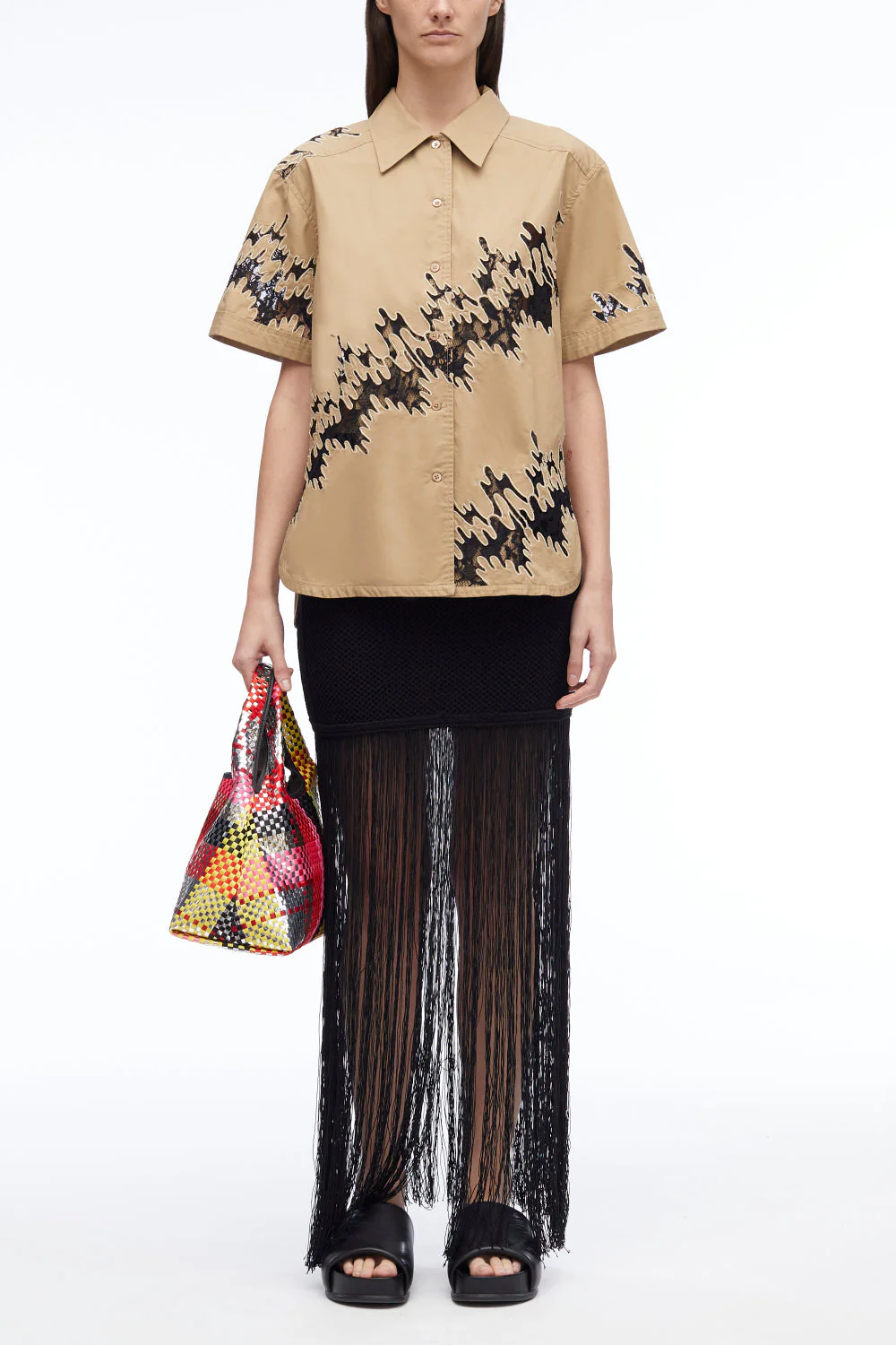 Squiggle Lace Camp Shirt - Image 7