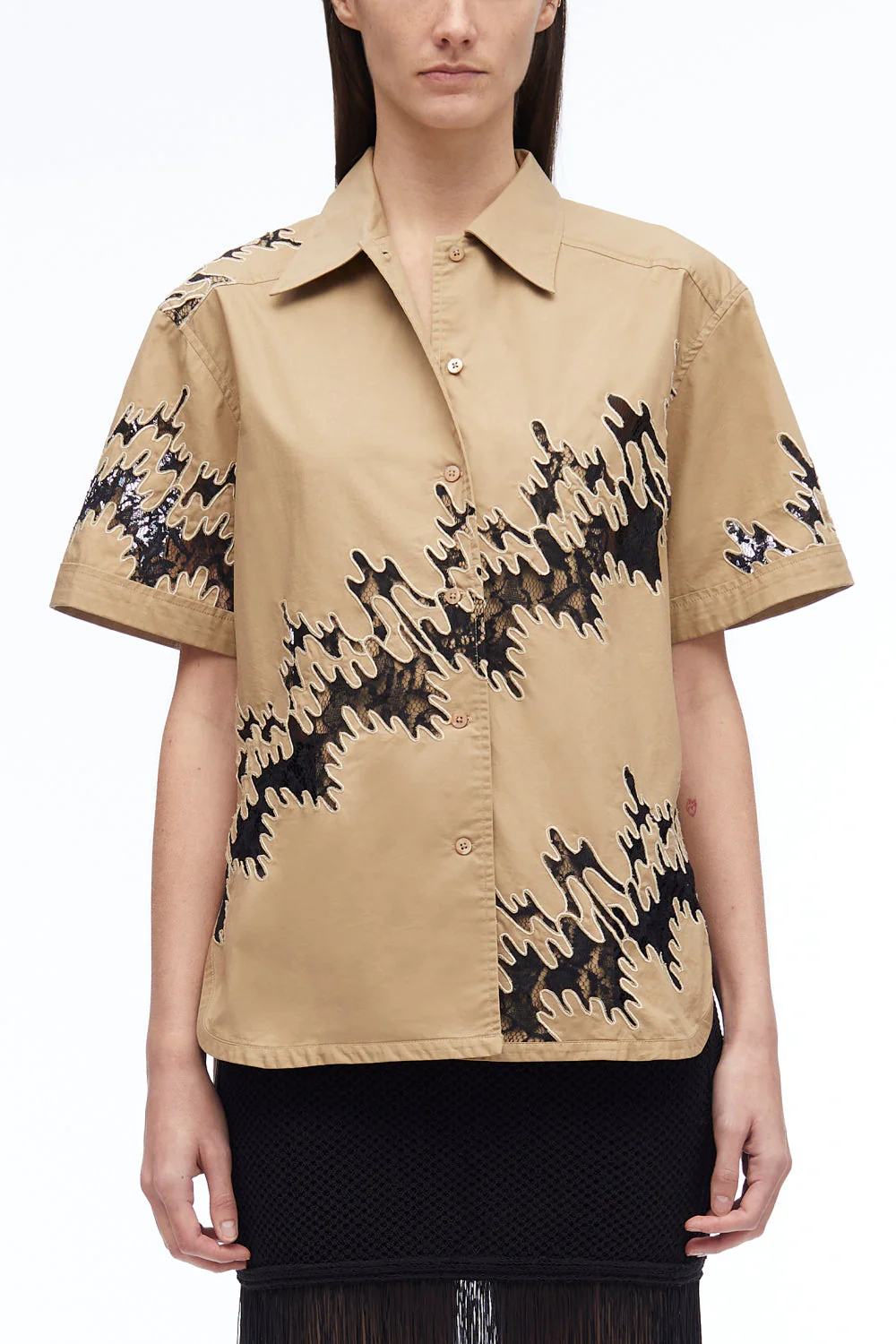Squiggle Lace Camp Shirt - Image 8