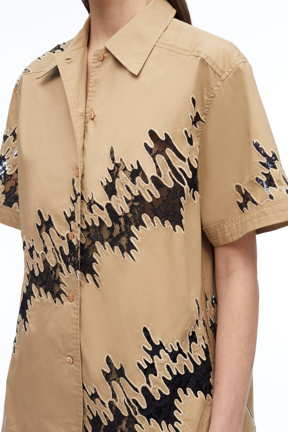 Squiggle Lace Camp Shirt - Image 9