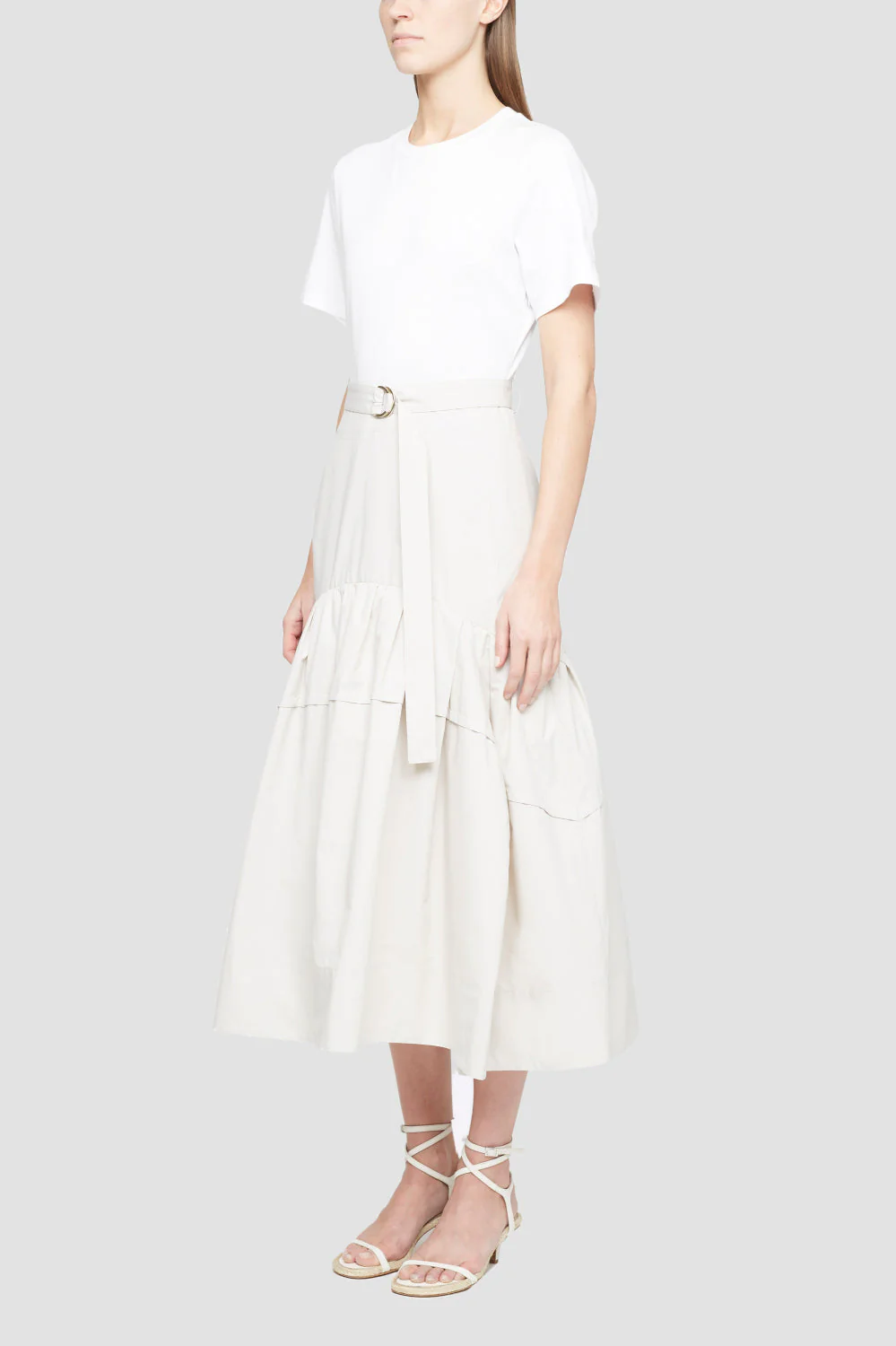 Ss Belted Tshirt Dress W Shirr - Image 2