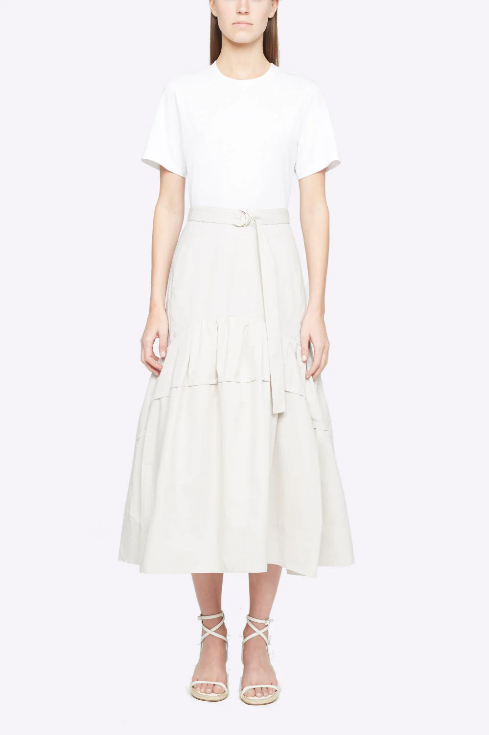 Ss Belted Tshirt Dress W Shirr - Image 3