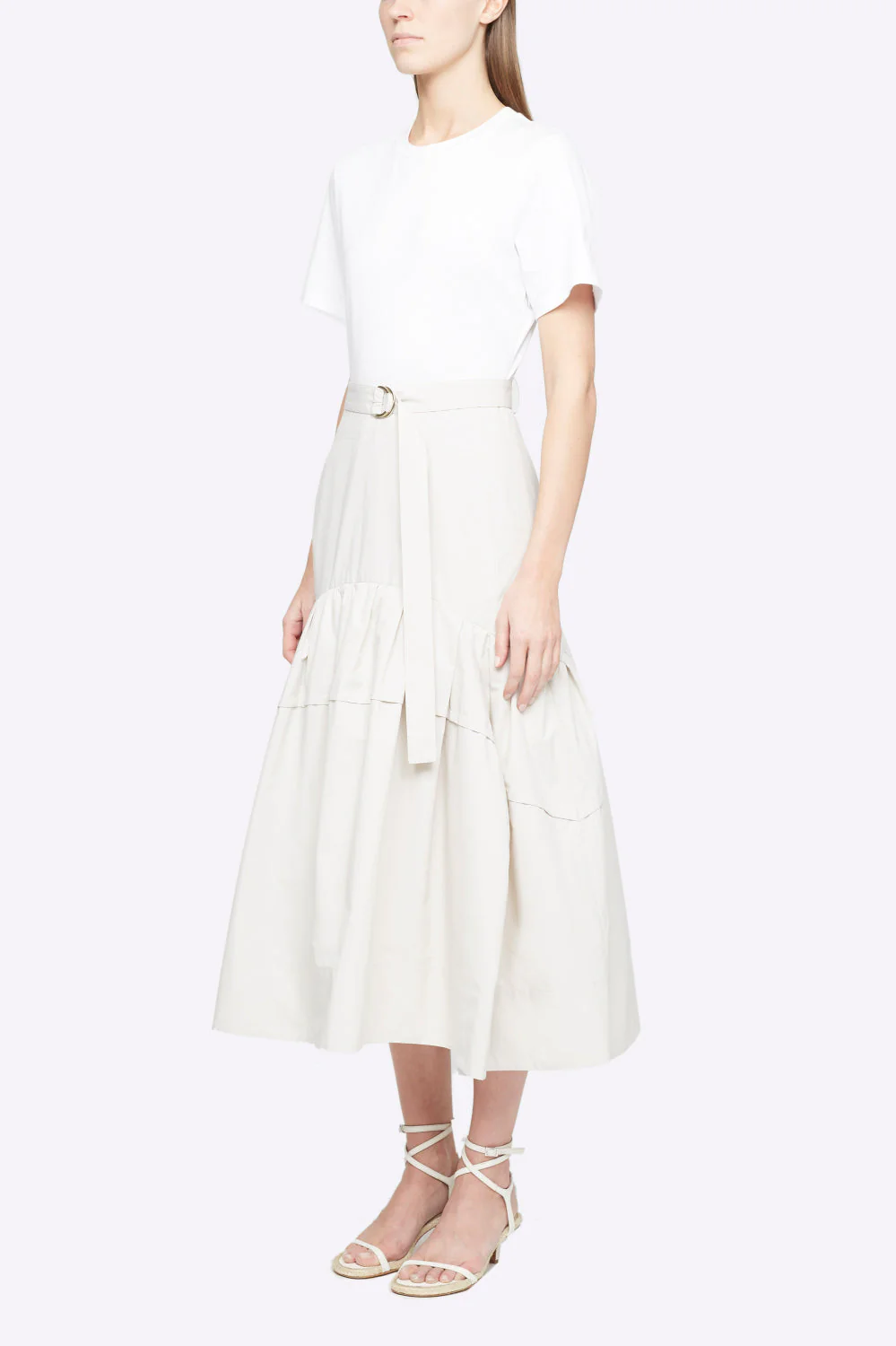 Ss Belted Tshirt Dress W Shirr - Image 4