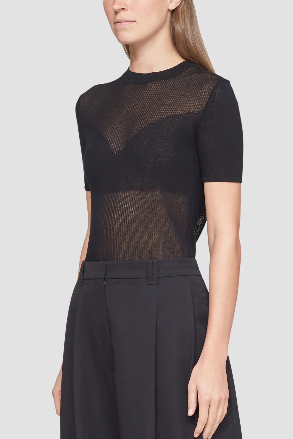 Short Sleeve Ribbed Crewneck - Image 6