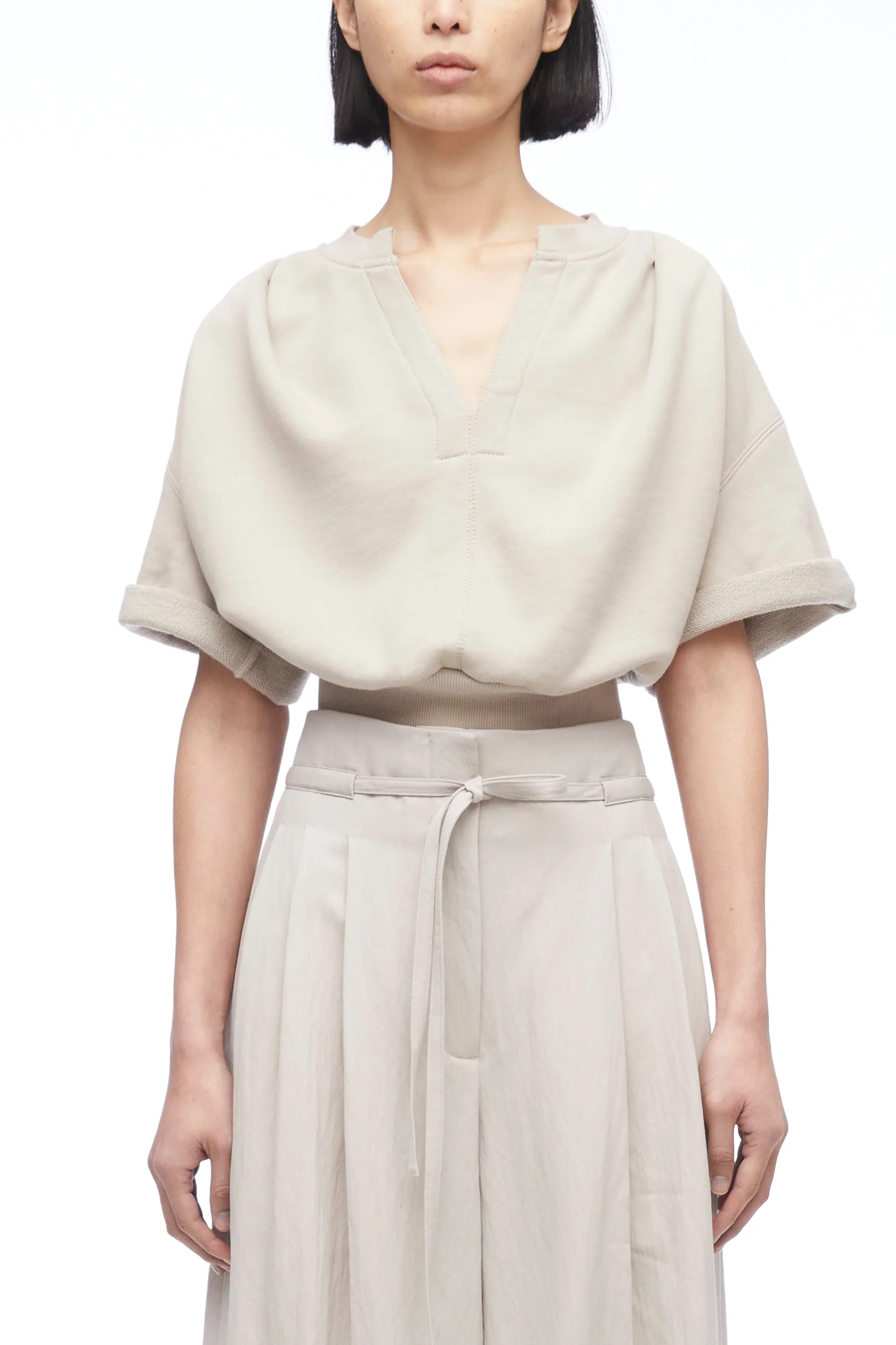 Short Sleeve Cropped Sweatshirt - Image 5