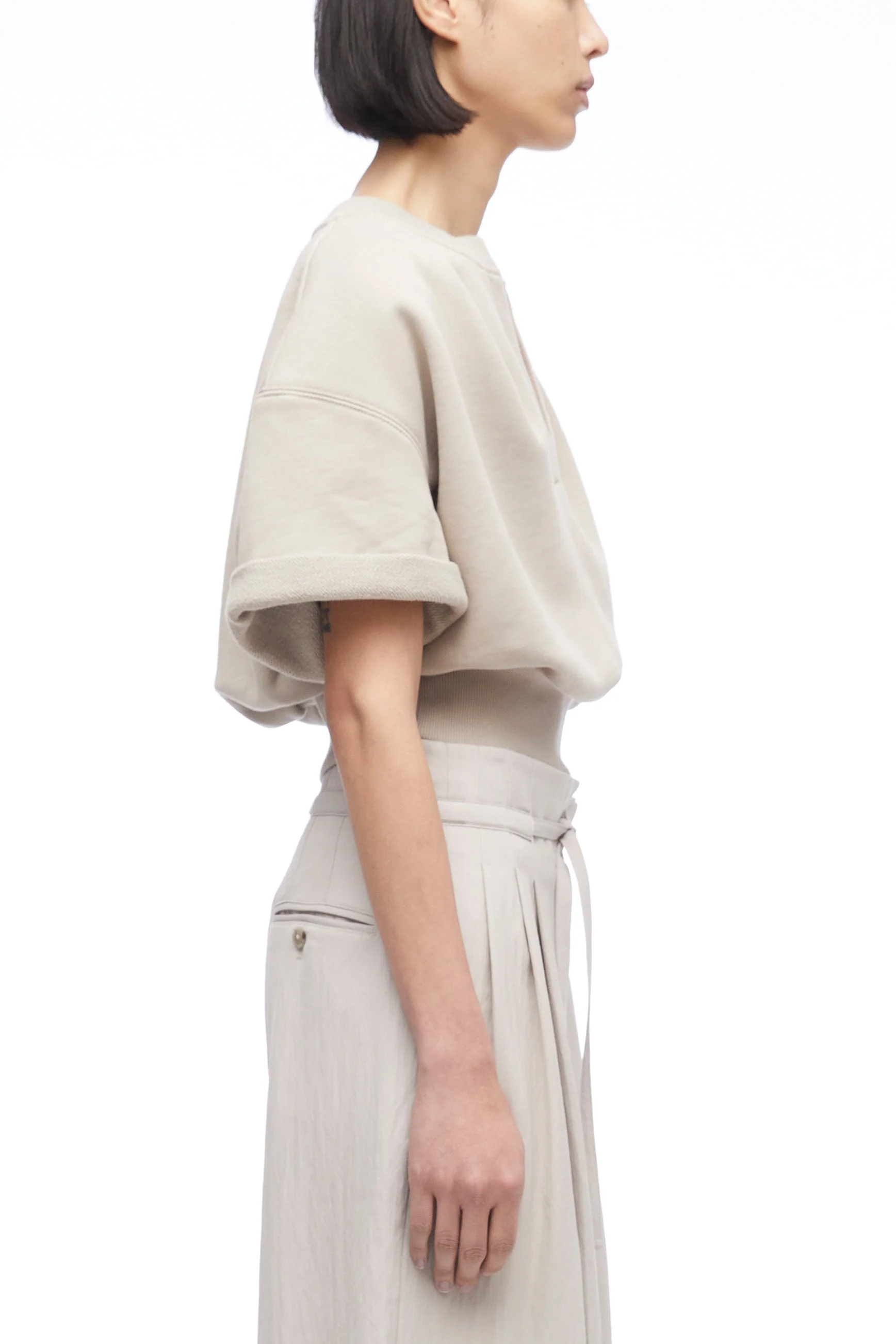 Short Sleeve Cropped Sweatshirt - Image 6