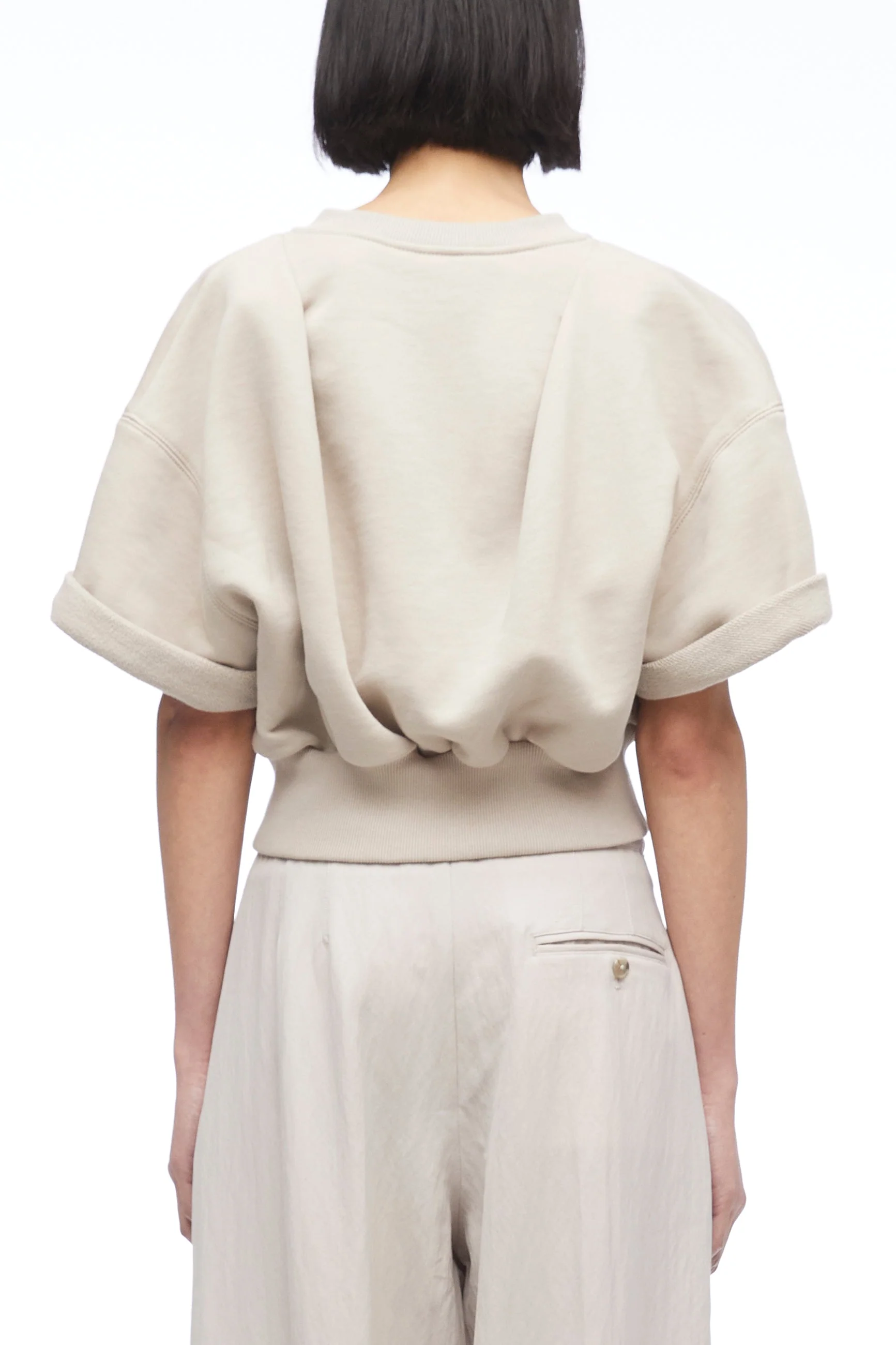 Short Sleeve Cropped Sweatshirt - Image 7