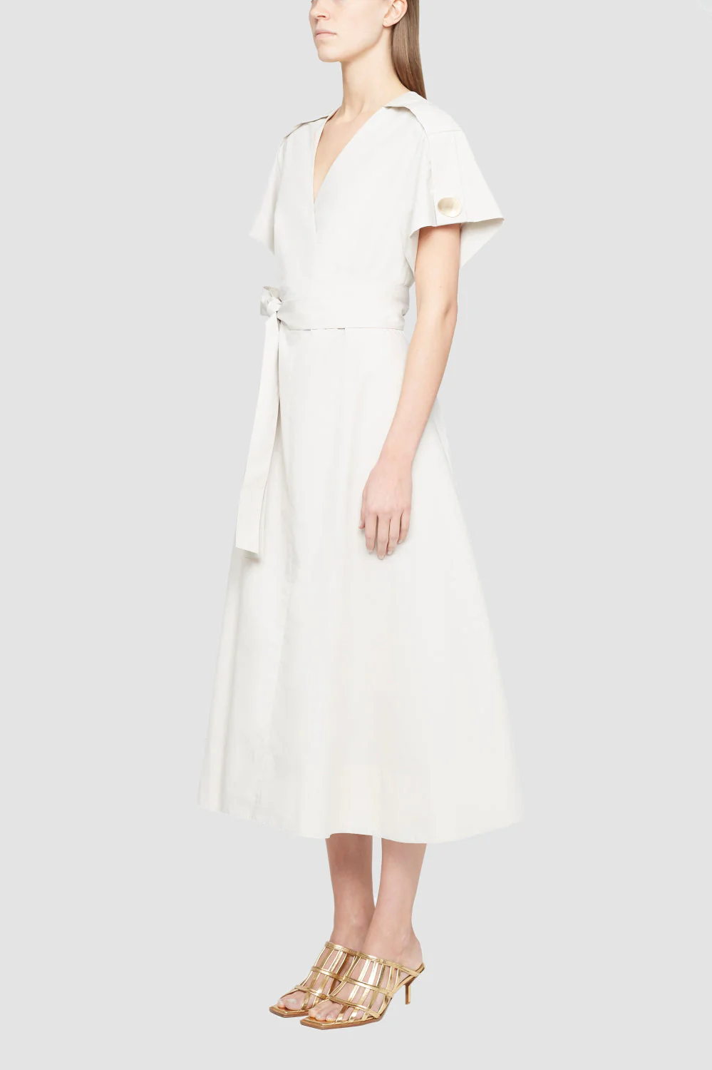 Ss Crossover Tied Waist Dress - Image 2
