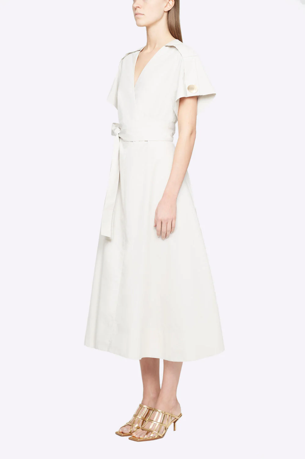 Ss Crossover Tied Waist Dress - Image 4