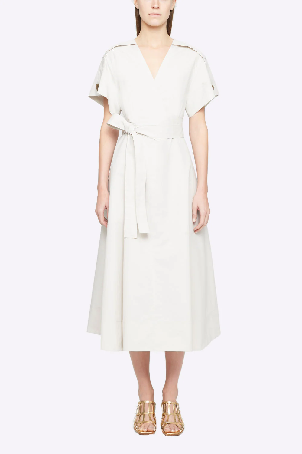 Ss Crossover Tied Waist Dress - Image 6