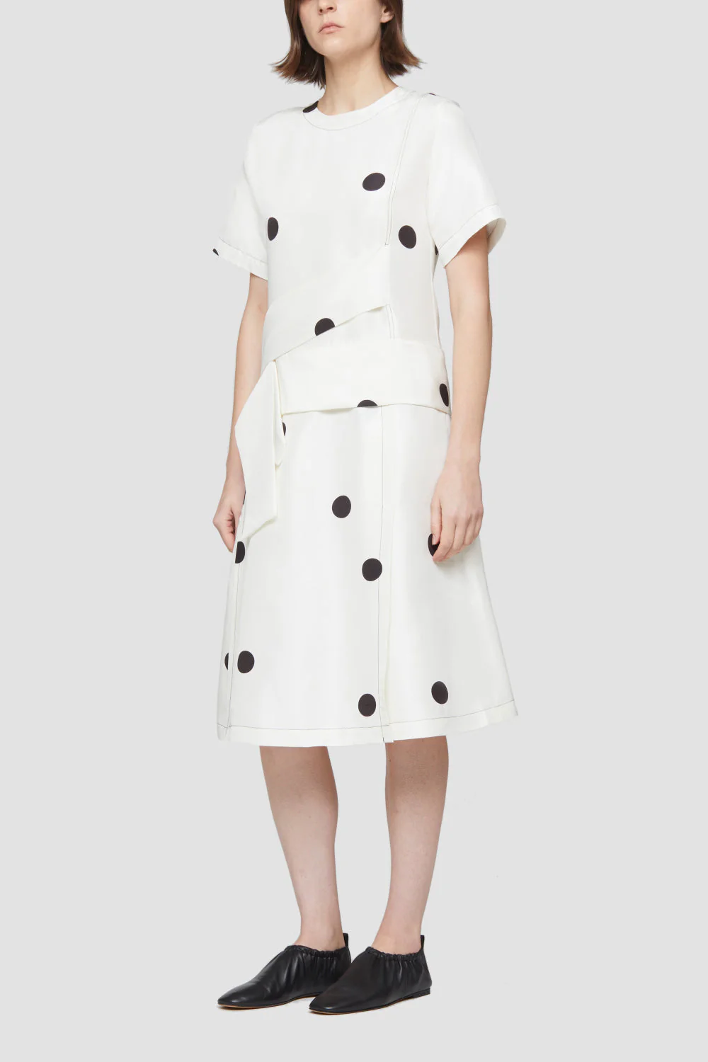 Ss Dot Print Cross Strapped Dr