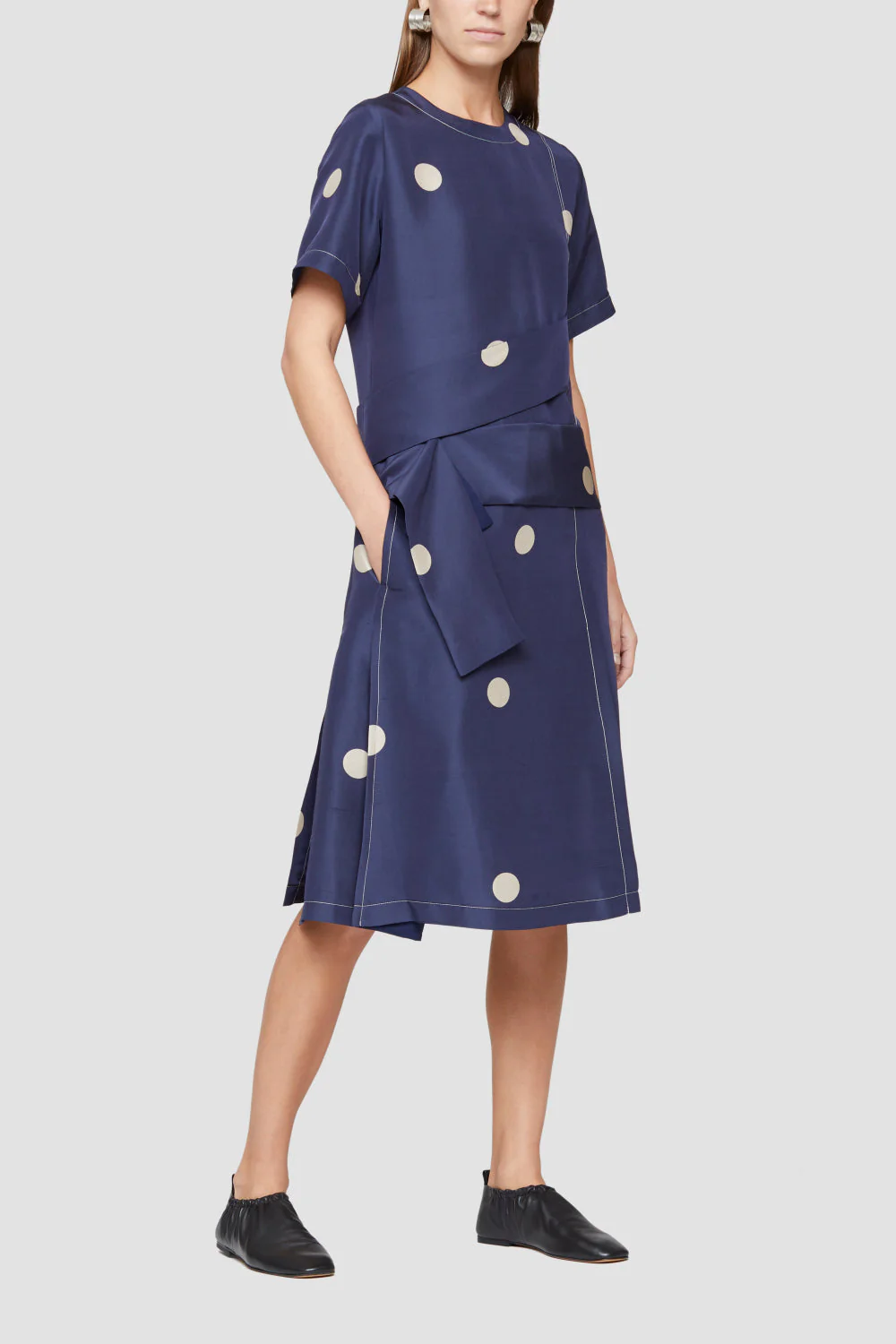 Ss Dot Print Cross Strapped Dr - Image 8
