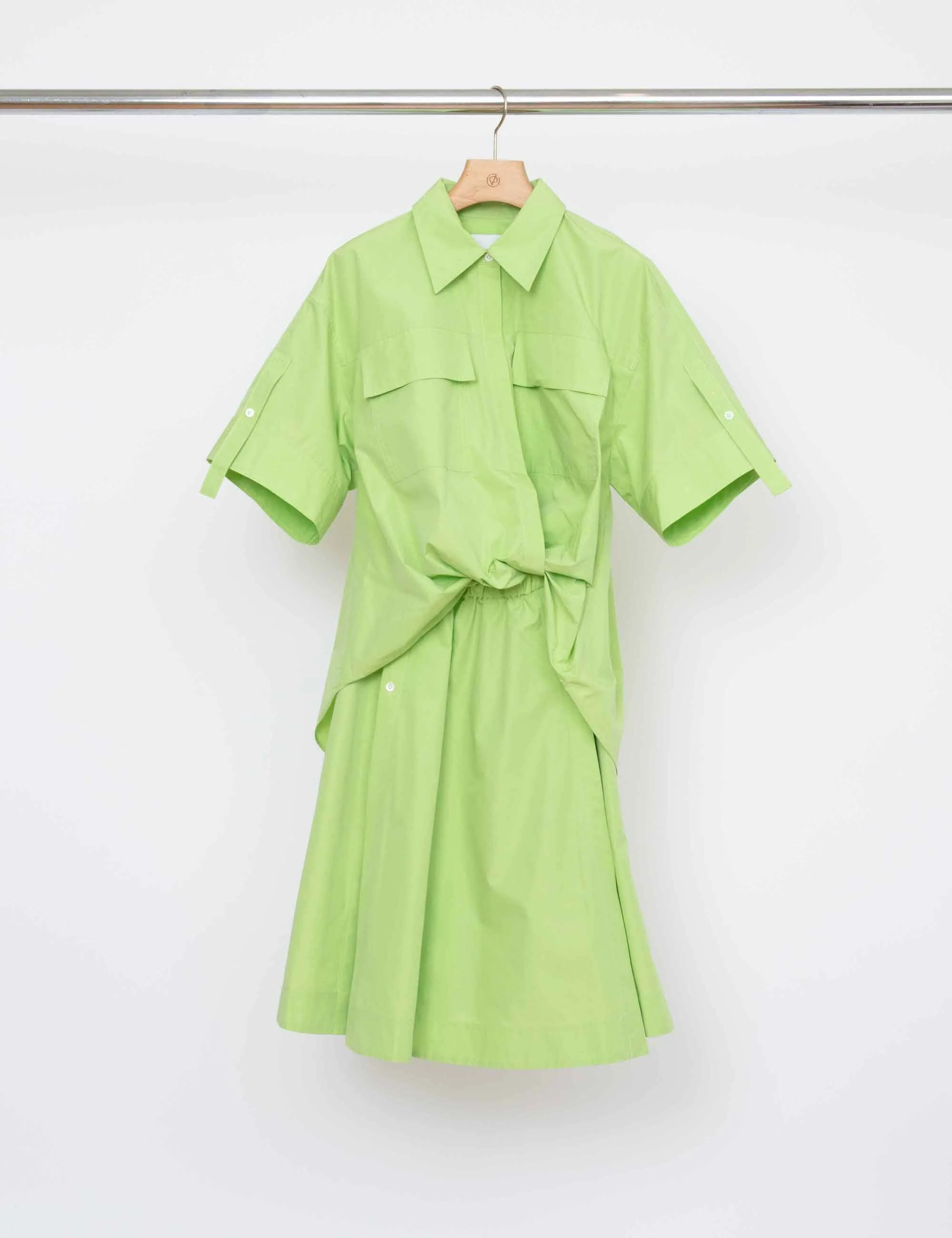Tucked Front Shirt Dress