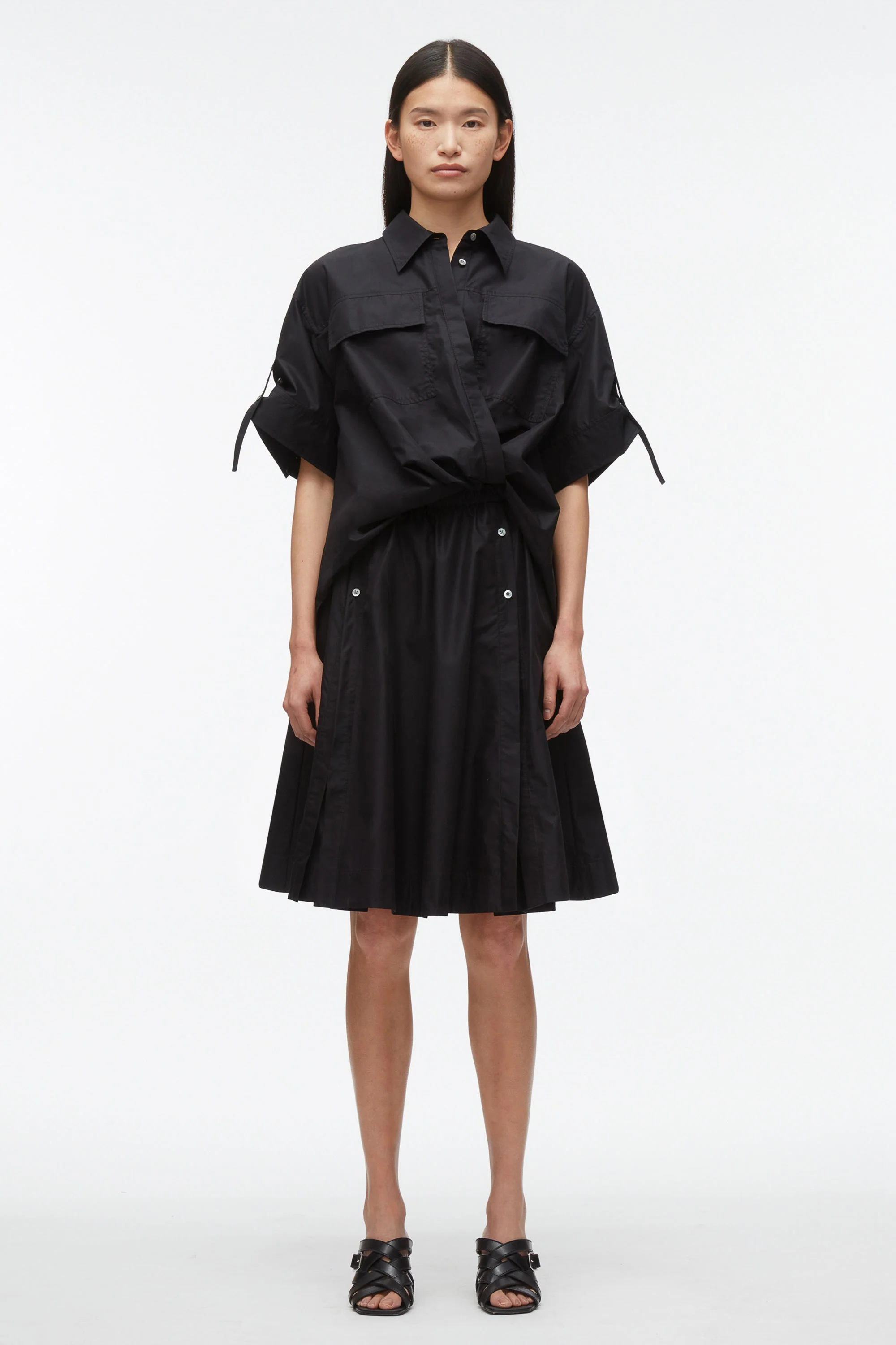 Tucked Front Shirt Dress - Image 2