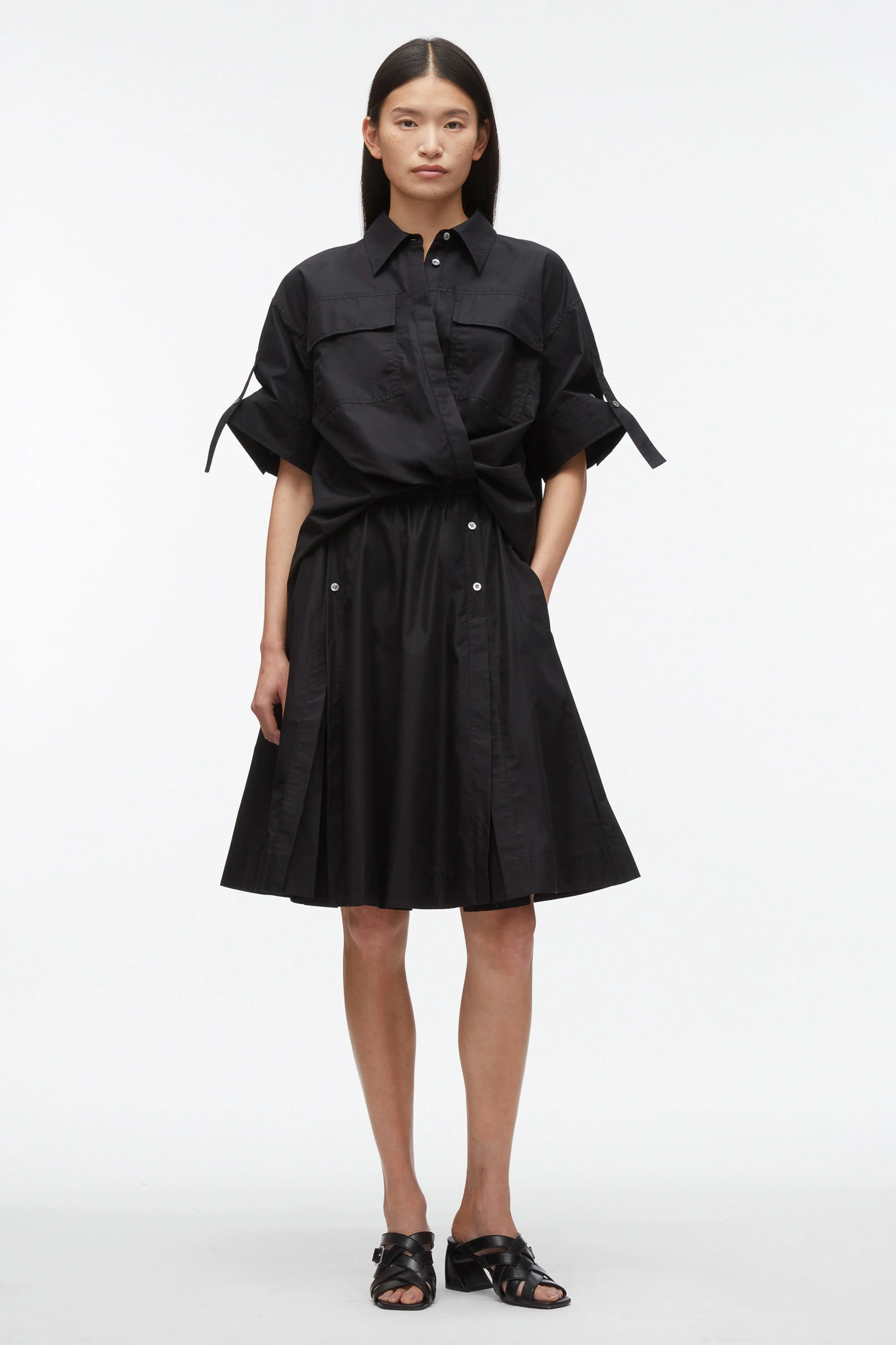 Tucked Front Shirt Dress - Image 4