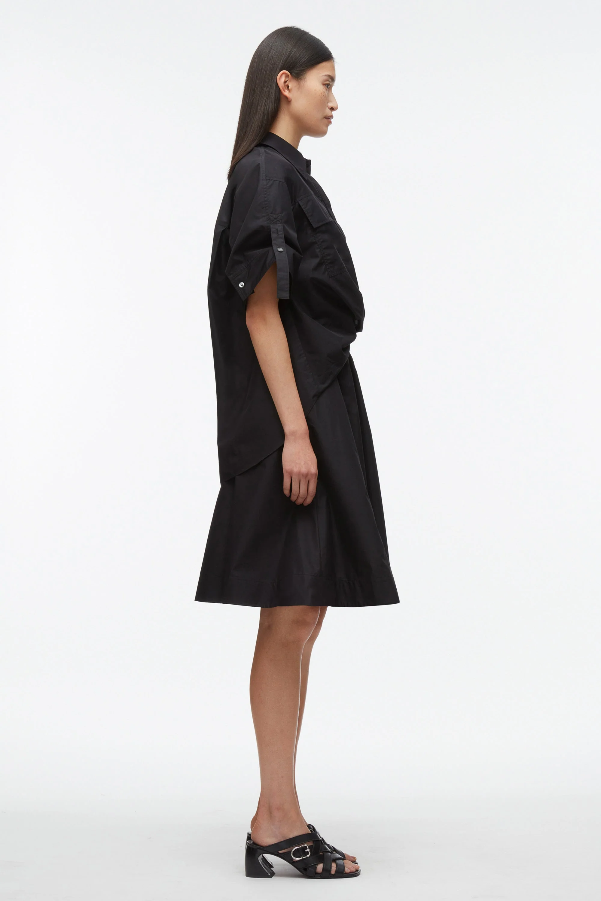 Tucked Front Shirt Dress - Image 5