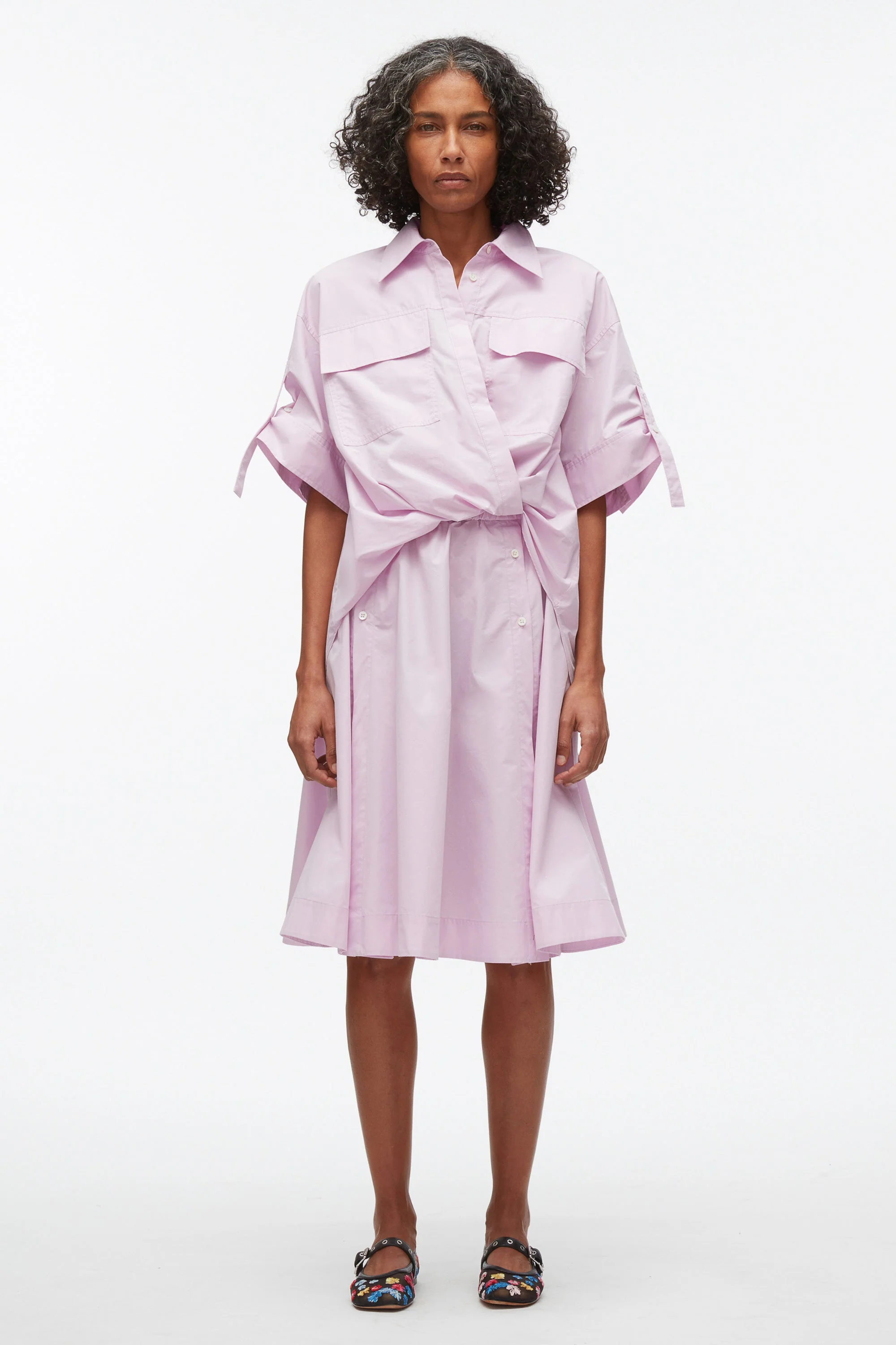 Tucked Front Shirt Dress - Image 8
