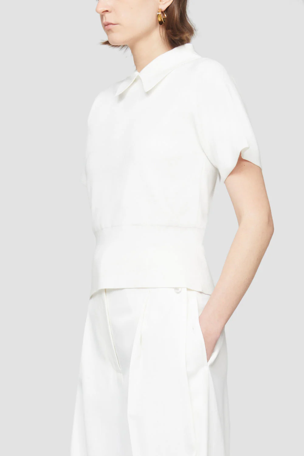 Ss Military Rib Shirt Collar P - Image 4