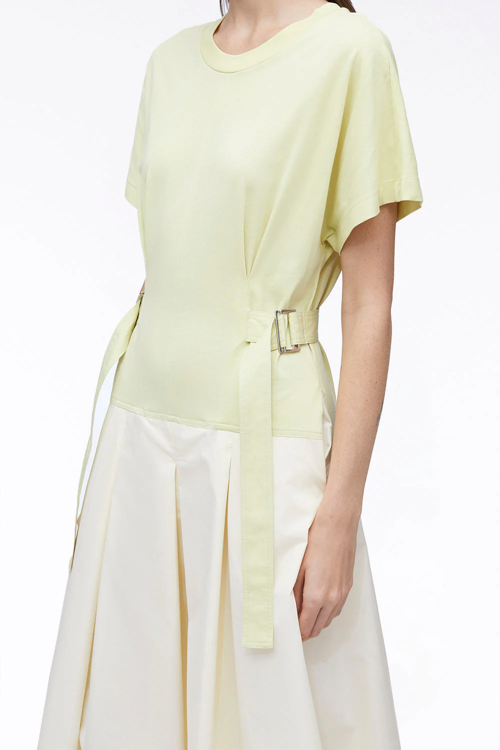 Belted Short-Sleeved T-Shirt Dress - Image 2