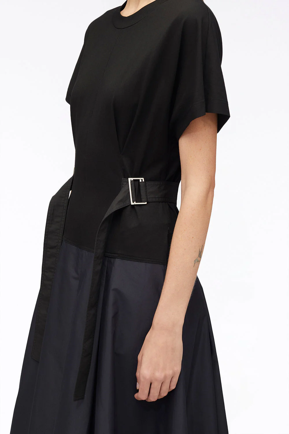 Belted Short-Sleeved T-Shirt Dress - Image 6