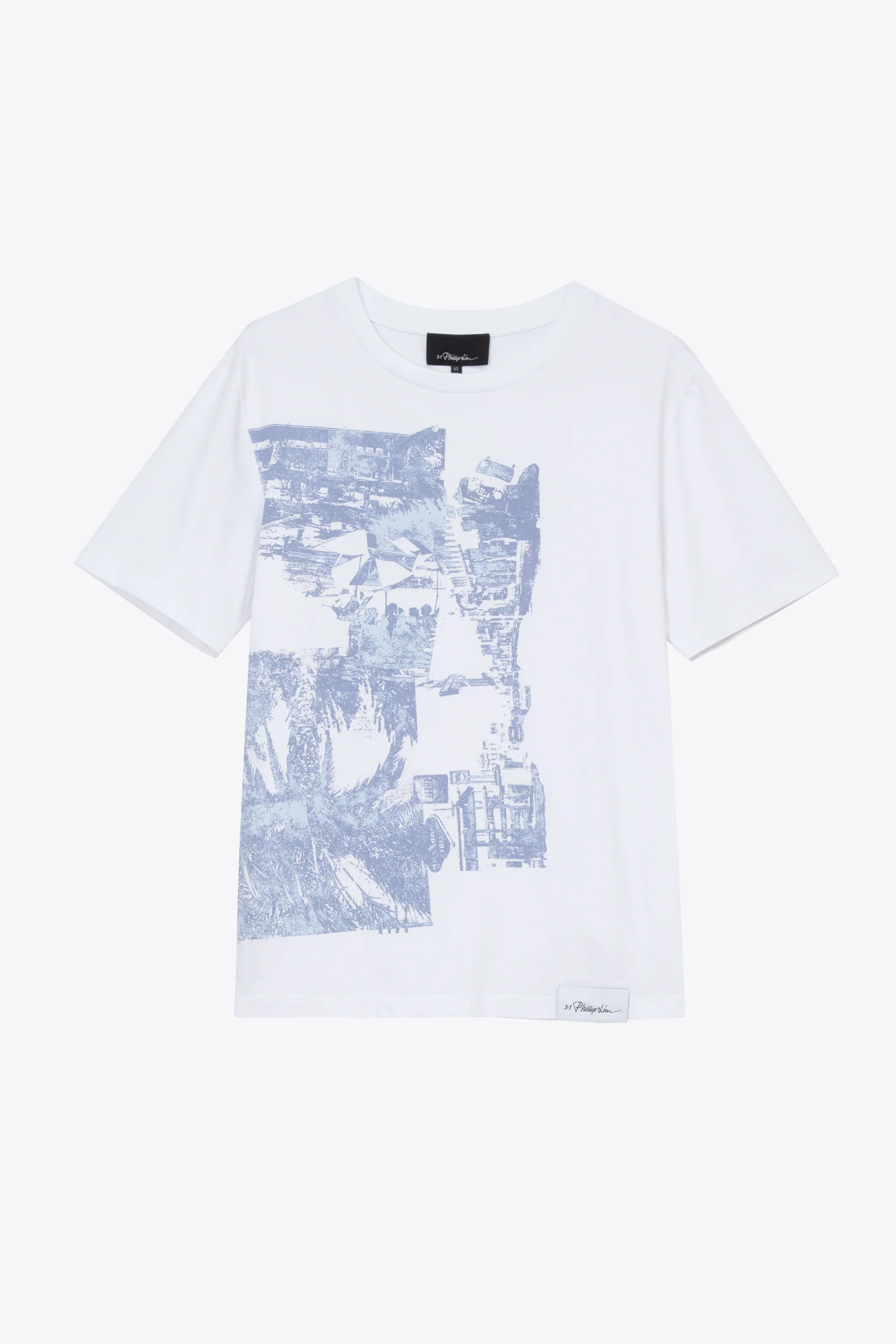 Short Sleeve Postcard Screen Print Perfect Tee