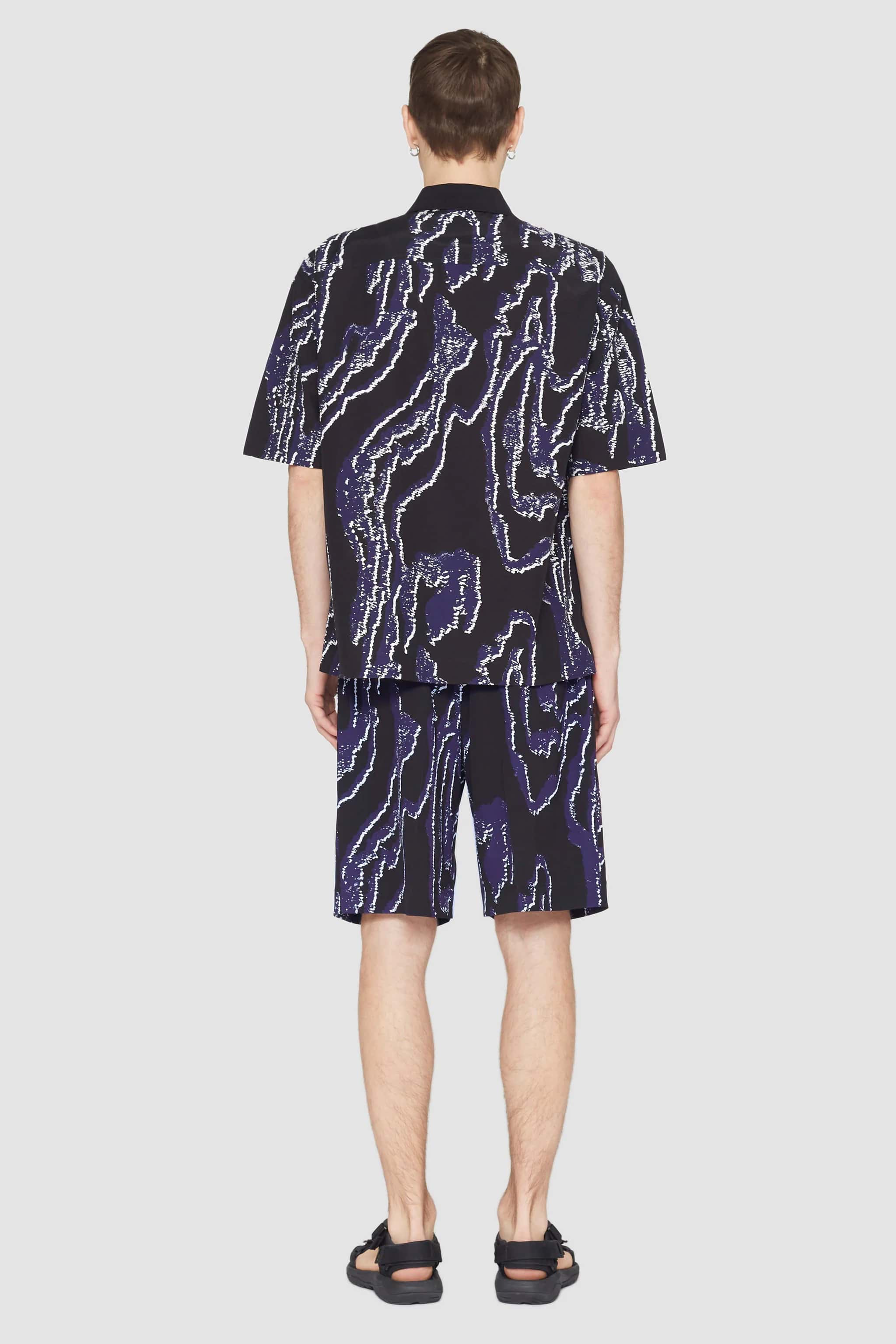 Short Sleeve Printed Bowling Shirt - Image 4
