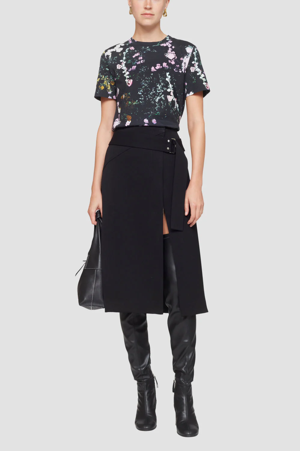 Ss Printed Floral Tee