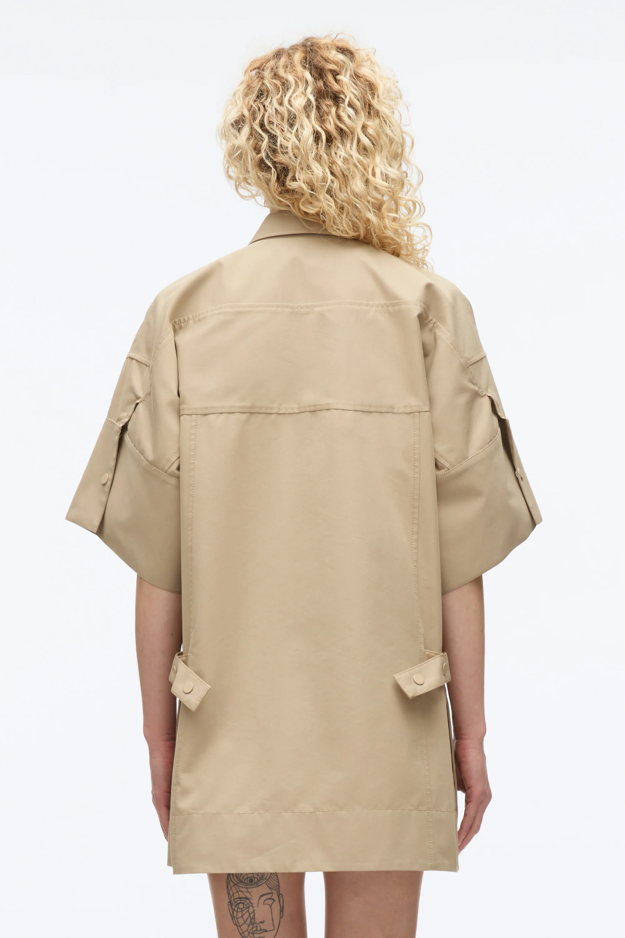 Cargo Mini Shirt Dress - Image 5