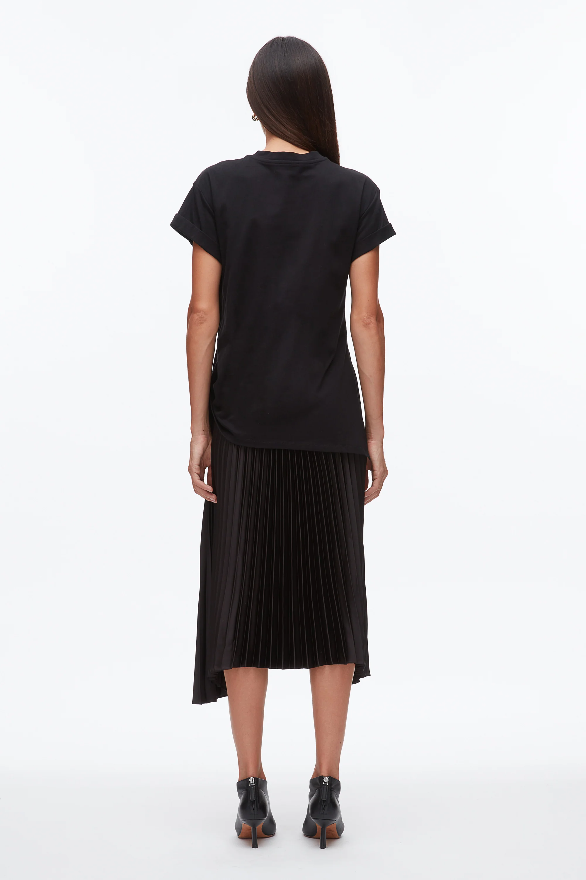 T-Shirt Combo Dress with Pleated Skirt - Image 4