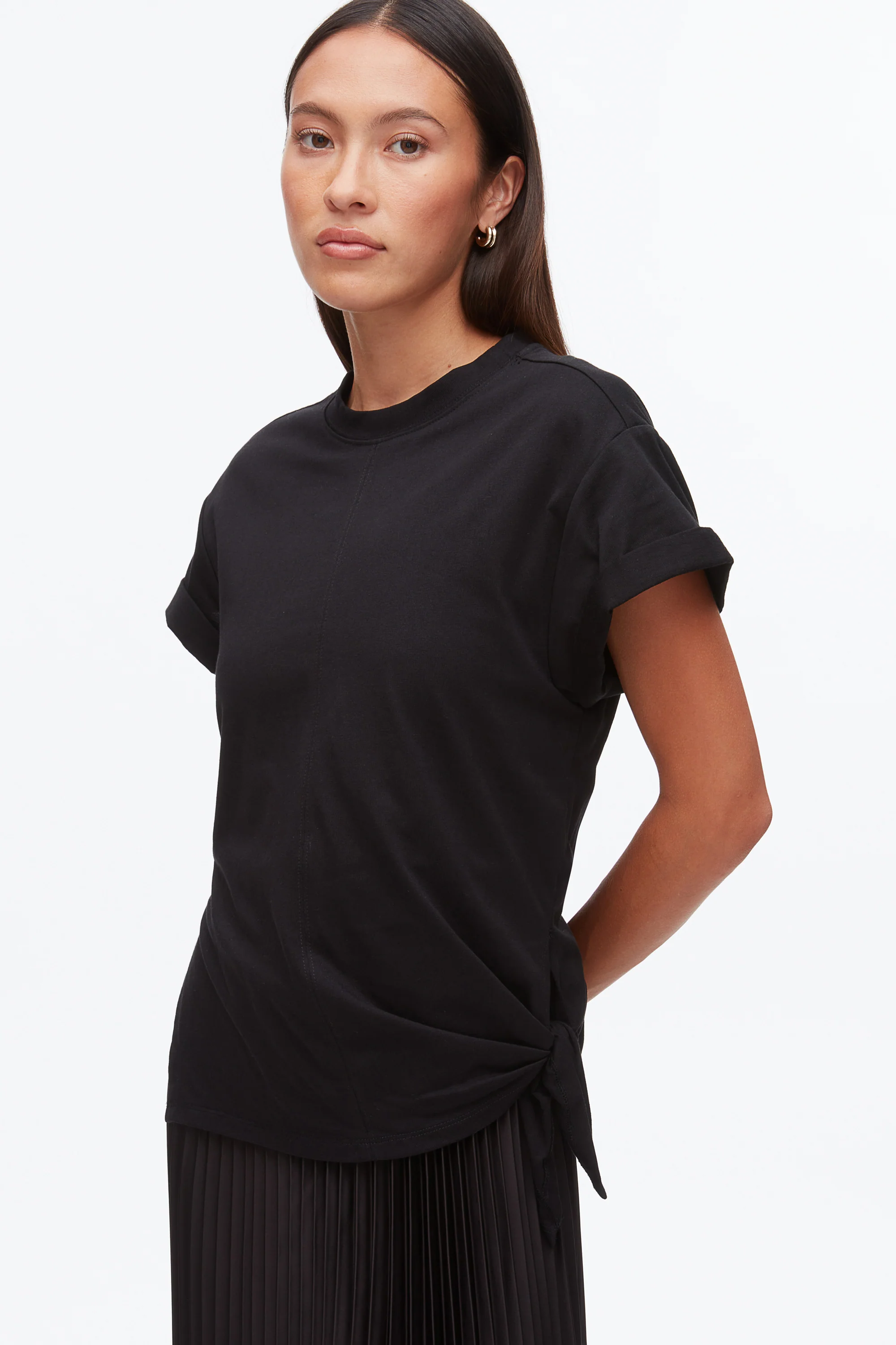 T-Shirt Combo Dress with Pleated Skirt - Image 5