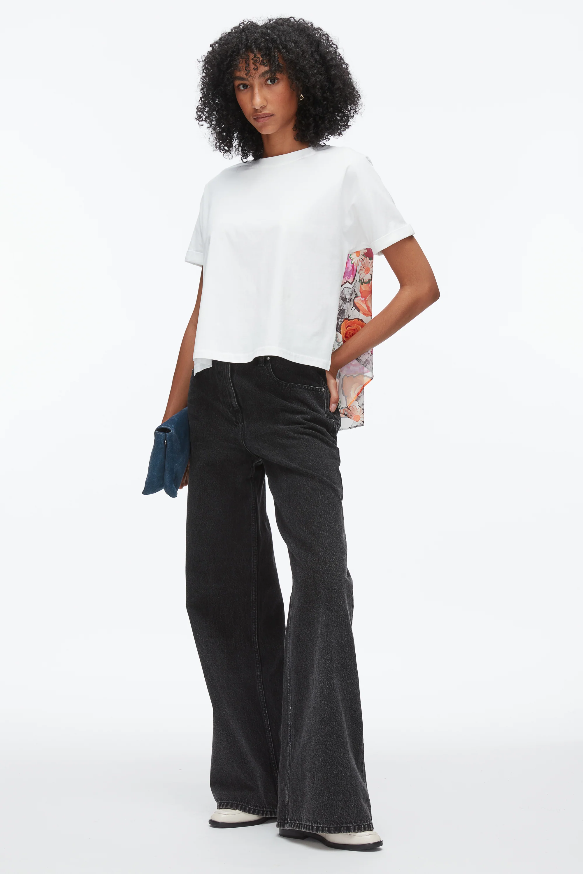 Short Sleeve Tee with Floral Collage Combo - Image 7