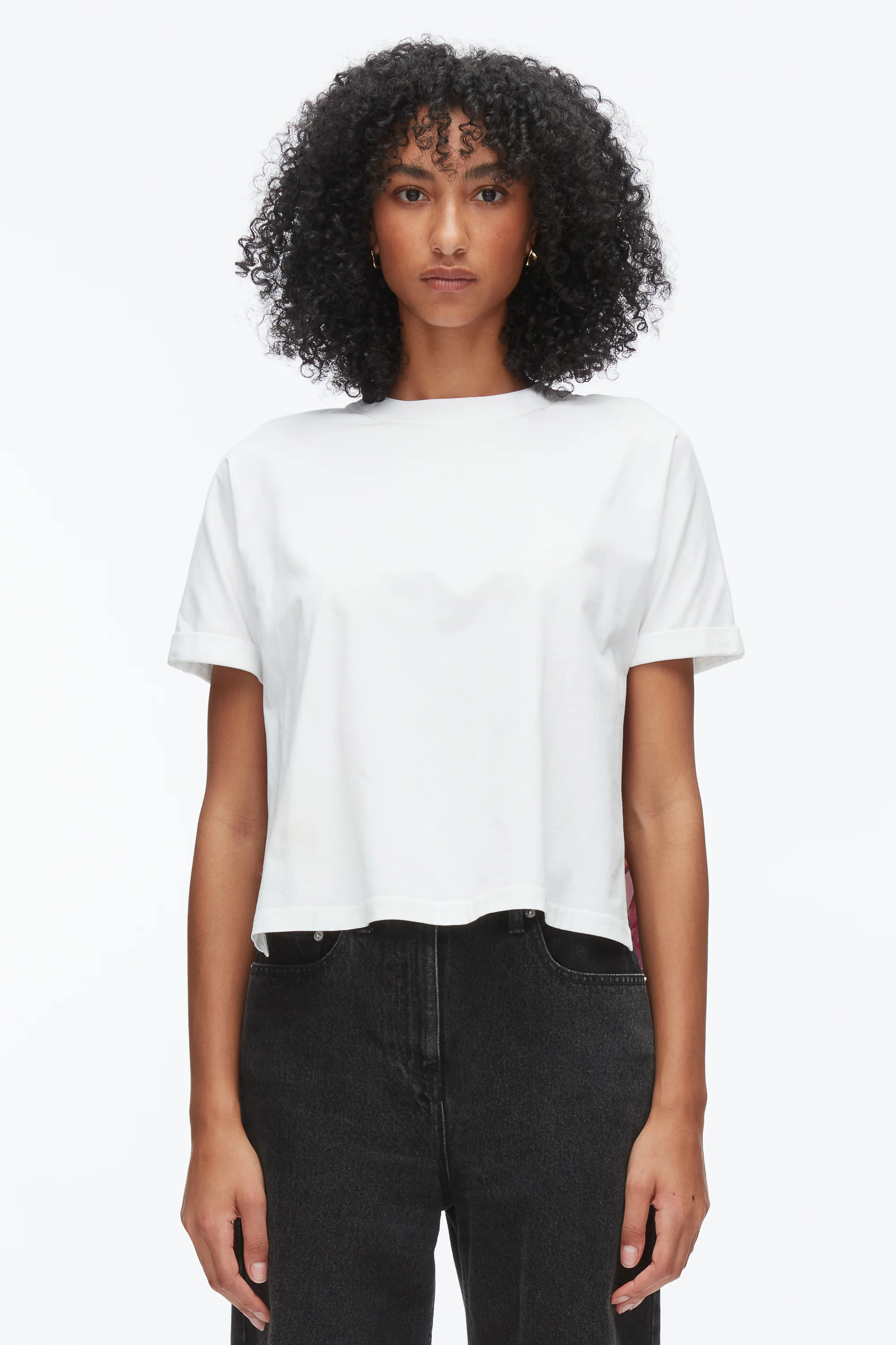 Short Sleeve Tee with Floral Collage Combo - Image 9